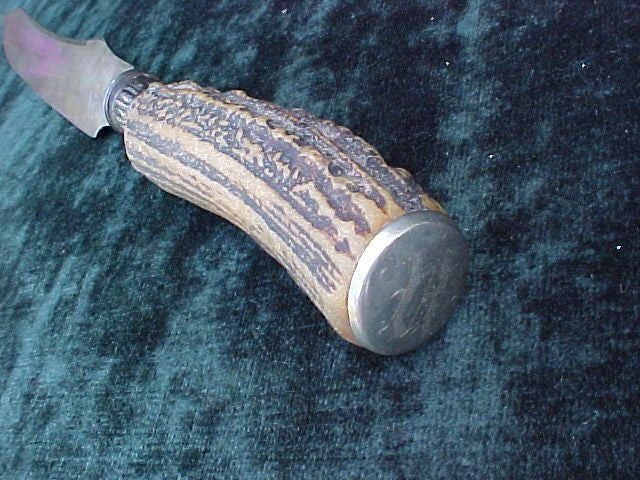 19th Century Cutlery Hilt Knife w/Stag Grip, #2332 - Image 3
