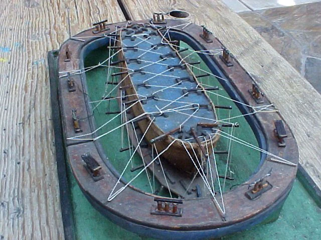 19th Century Model of a Ship Undergoing Work on a Floating Dry Dock - Image 3