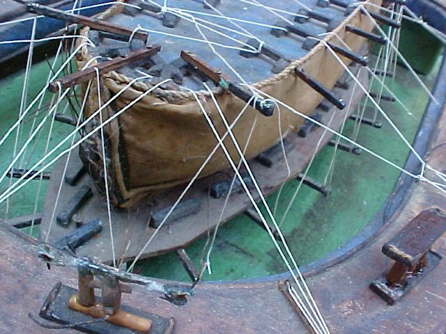 19th Century Model of a Ship Undergoing Work on a Floating Dry Dock - Image 6