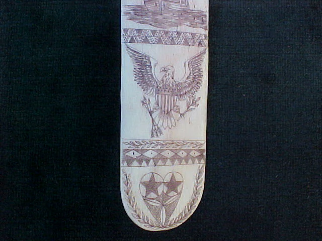A Beautiful ANTIQUE American Scrimshaw Whalebone Busk., #1522 Nautical Antiques - Image 6