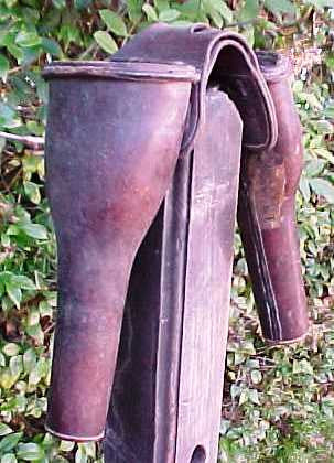 A Good PAIR of Leather Pistol Saddle Holsters - Image 3