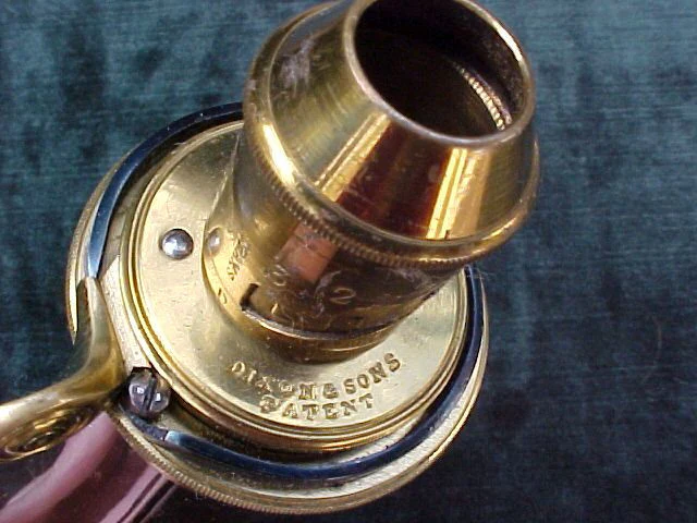 A Near Mint Large English Powder Flask by, DIXON & SONS, PATENT, #1640 - Image 5