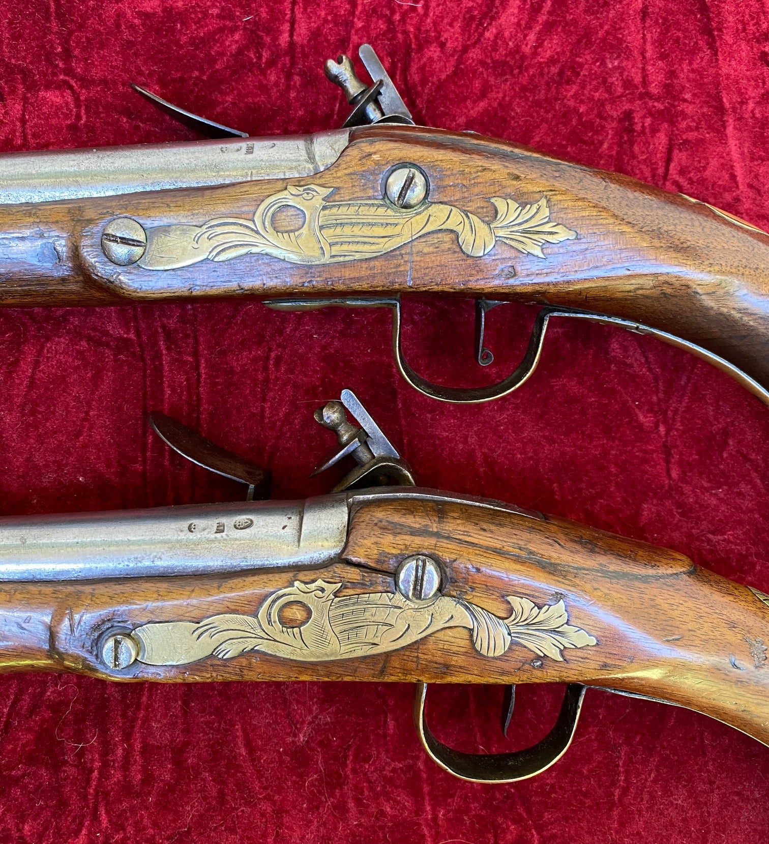 A Rare PAIR/BRACE of British Military Style Flintlock Pistols by RICHARDS - Image 13