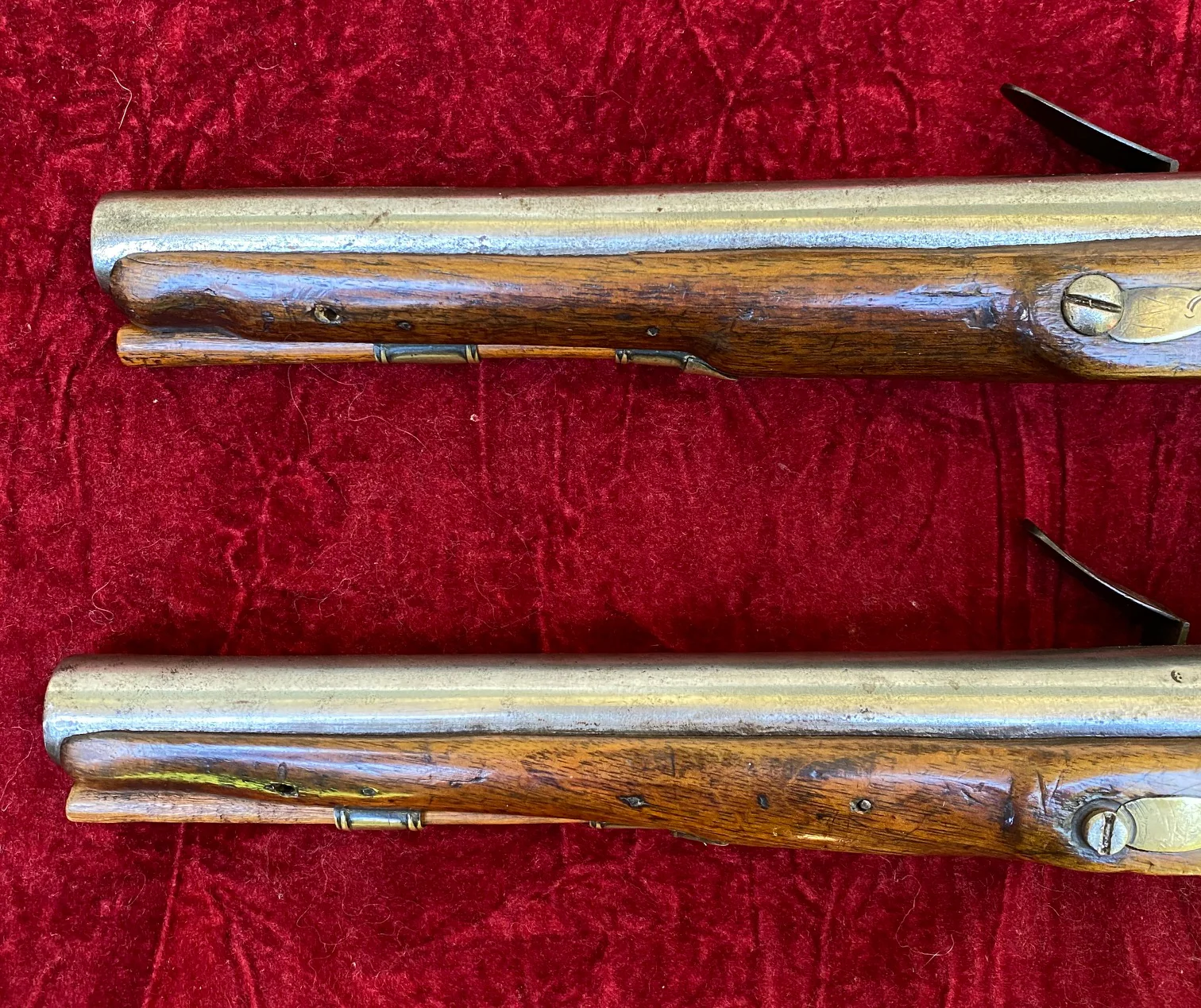 A Rare PAIR/BRACE of British Military Style Flintlock Pistols by RICHARDS - Image 14
