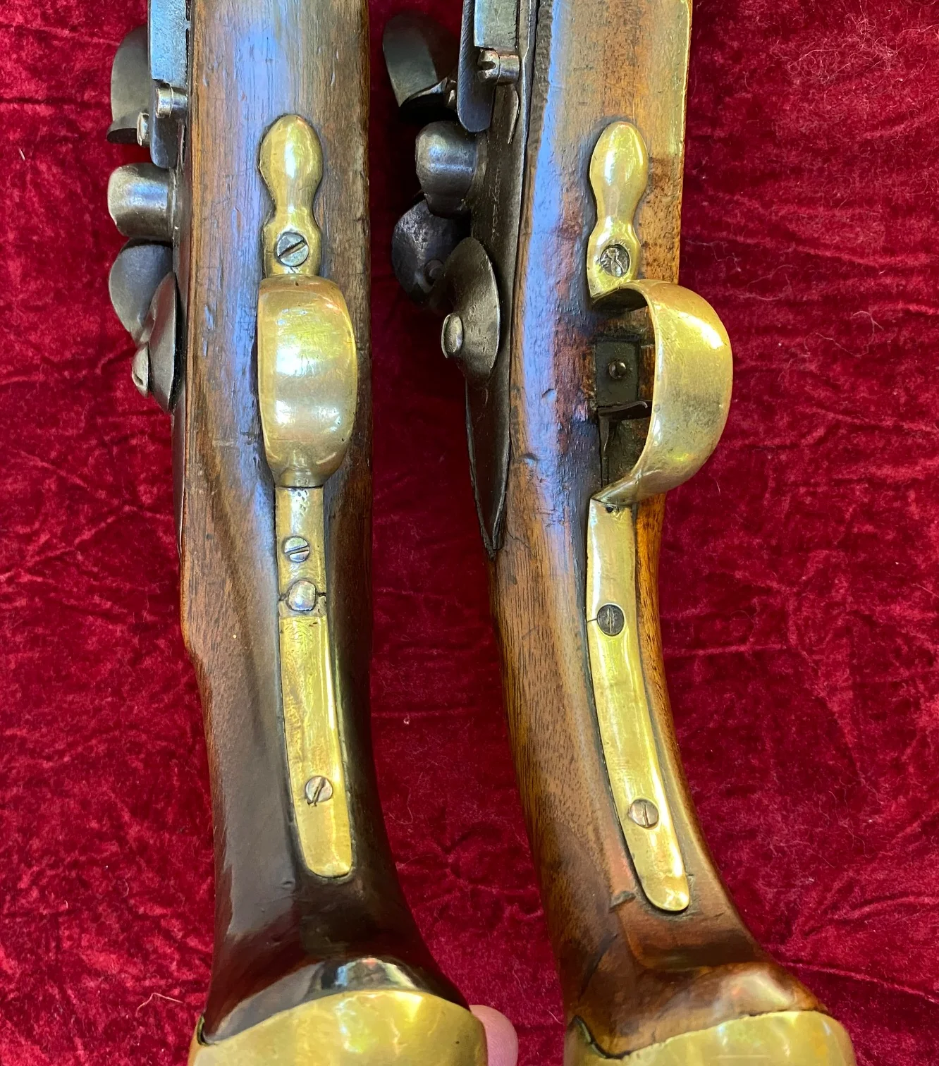 A Rare PAIR/BRACE of British Military Style Flintlock Pistols by RICHARDS - Image 7