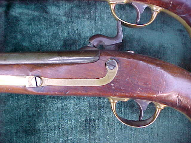 A Rare (Pair) of Civil War U.S. Military Model 1842 Percussion Pistols with Black Leather Saddle Holsters, #1463 Firearms - Image 19