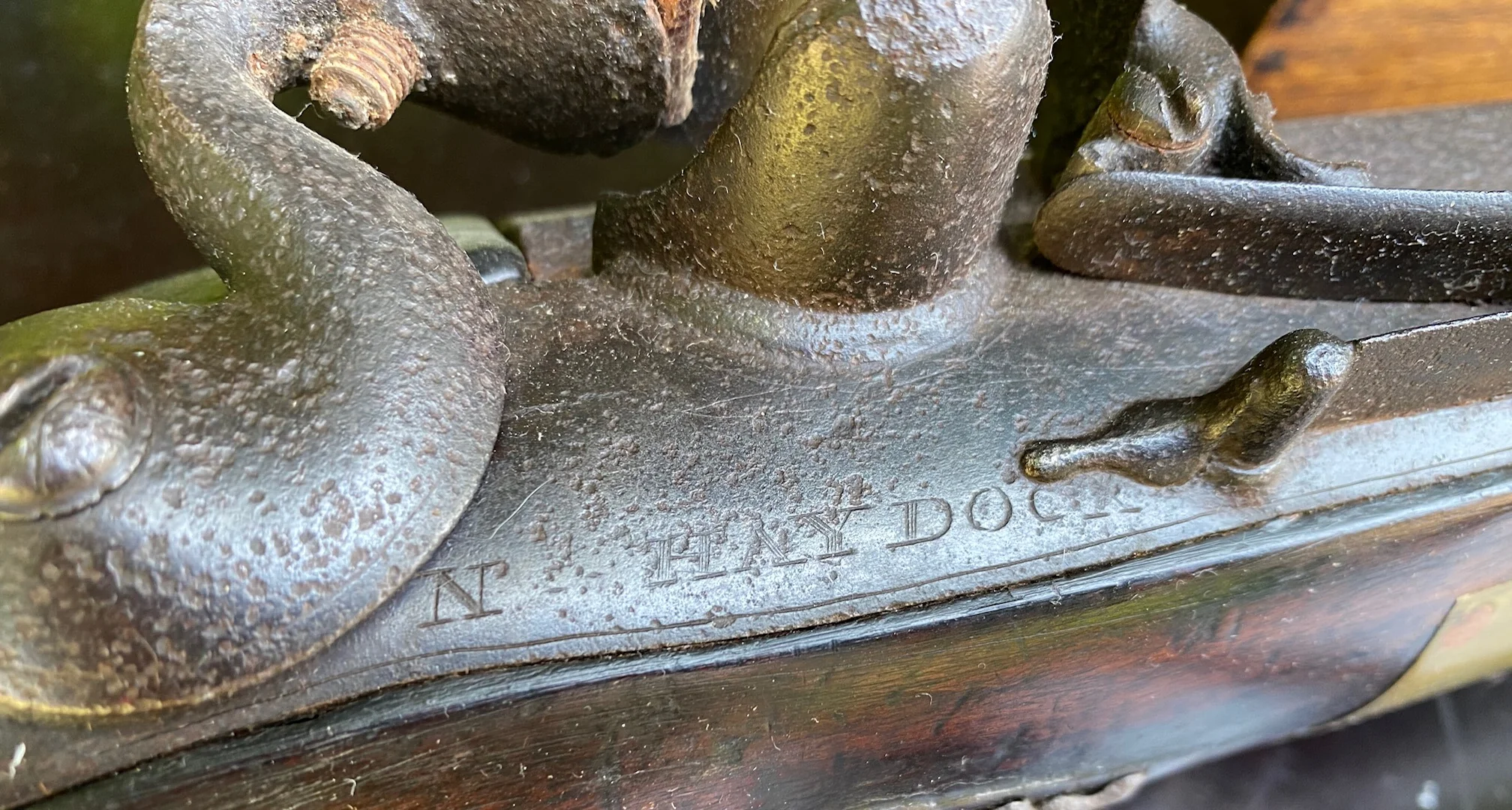 A Very Rare 17th Century British Flintlock Wall or Ships Swivel Gun by N. HAYDOCK - Image 23