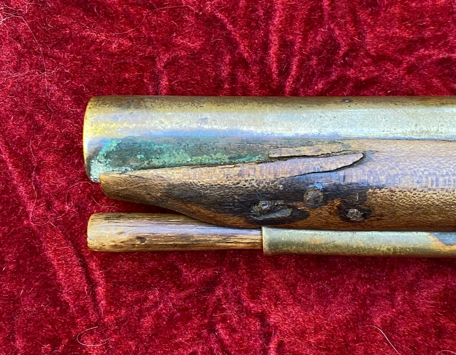 A Very Unusual (PAIR/BRACE) of British/American Naval Brass Barrel Flintlock Pistols - Image 22