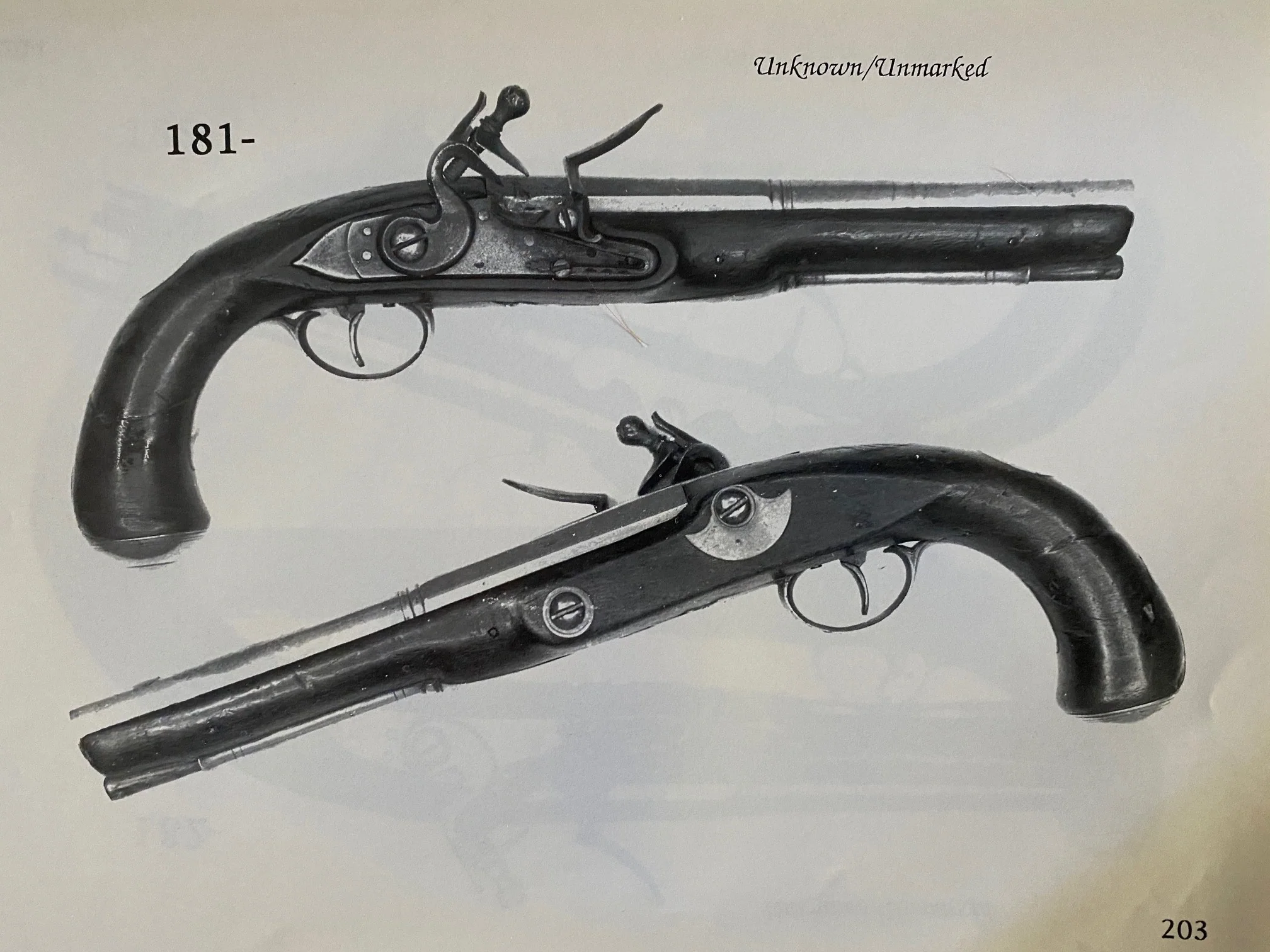 A Very Unusual (PAIR/BRACE) of British/American Naval Brass Barrel Flintlock Pistols - Image 26