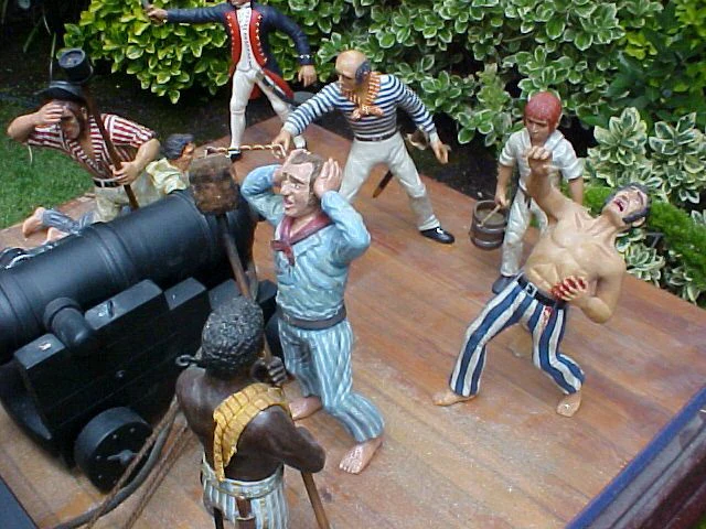 American Naval Diorama of a Cannon Crew In Action OLD IRONSIDES, #935 Nautical Antiques - Image 11