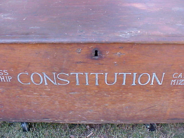 American Sea Chest; USS. SHIP CONSTITUTION, #1905 Nautical Antiques - Image 4