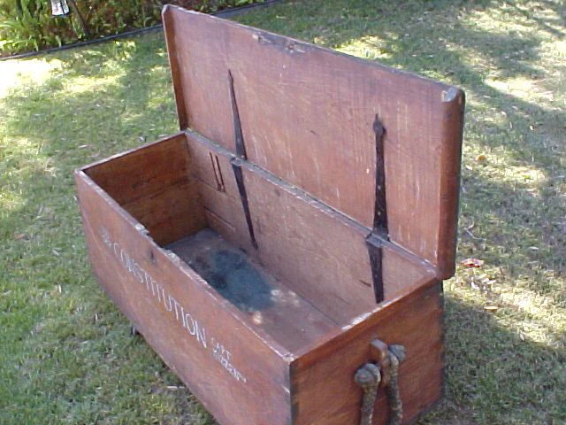 American Sea Chest; USS. SHIP CONSTITUTION, #1905 Nautical Antiques - Image 8