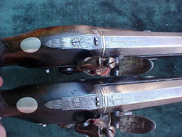 Cased Set of English Flintlock Officer's/Dueling Pistols by, FOREST, OXFORD used in AMC Network's Show TURN, #2988 Firearms - Image 11