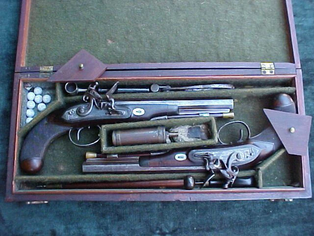 Cased Set of English Flintlock Officer's/Dueling Pistols by, FOREST, OXFORD used in AMC Network's Show TURN, #2988 Firearms - Image 5