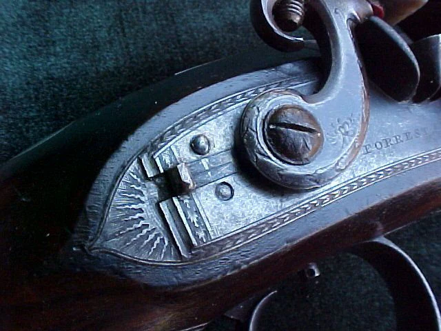 Cased Set of English Flintlock Officer's/Dueling Pistols by, FOREST, OXFORD used in AMC Network's Show TURN, #2988 Firearms - Image 9