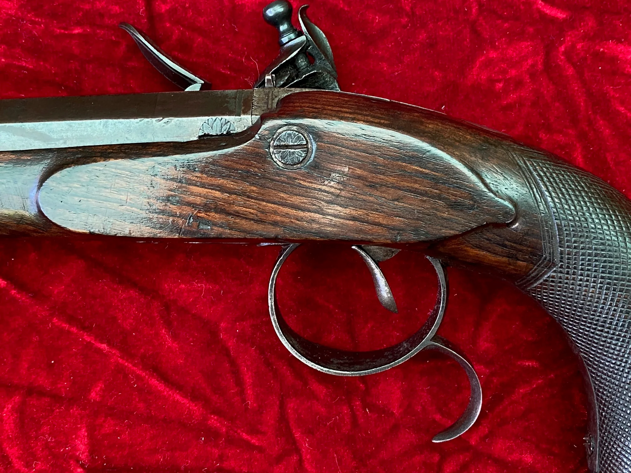 A Good Irish Flintlock Dueling Pistol by McDermott, Dublin - Image 13