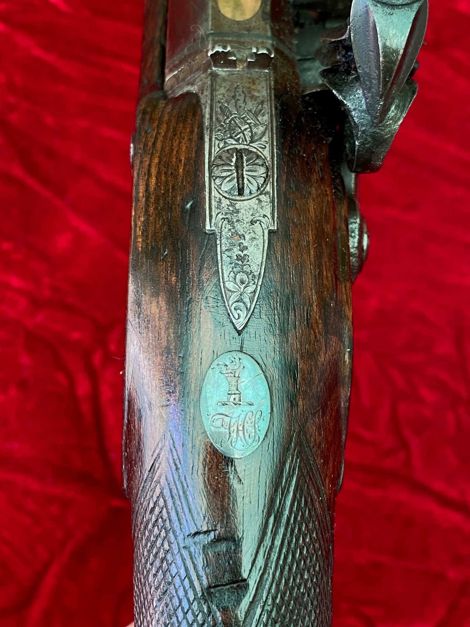 A Good Irish Flintlock Dueling Pistol by McDermott, Dublin - Image 15
