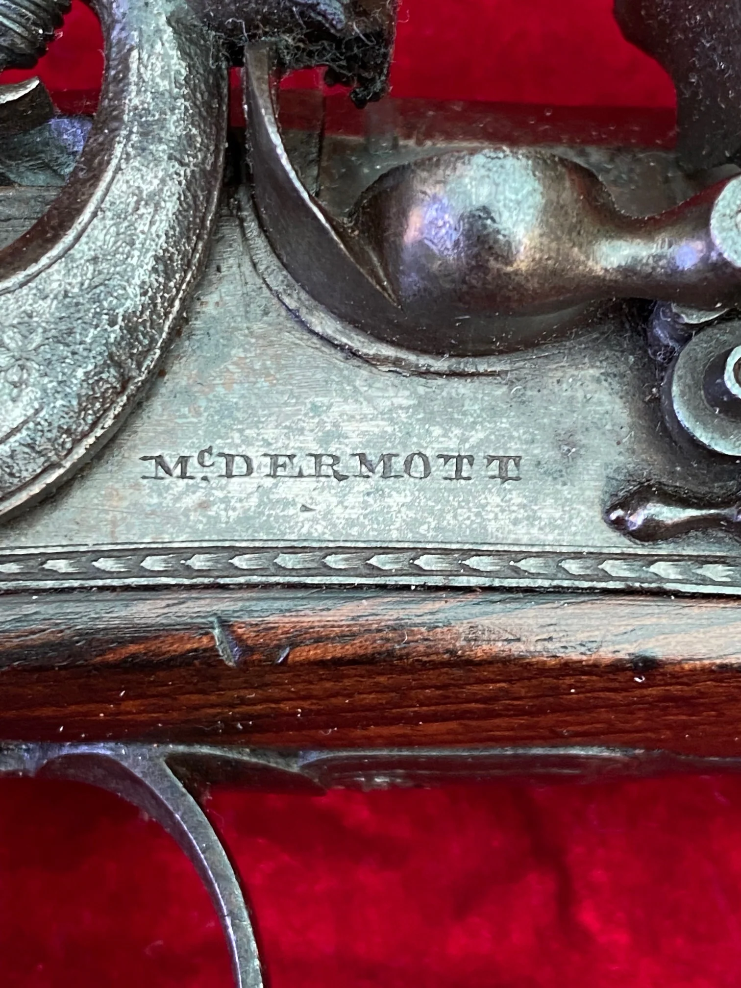 A Good Irish Flintlock Dueling Pistol by McDermott, Dublin - Image 5