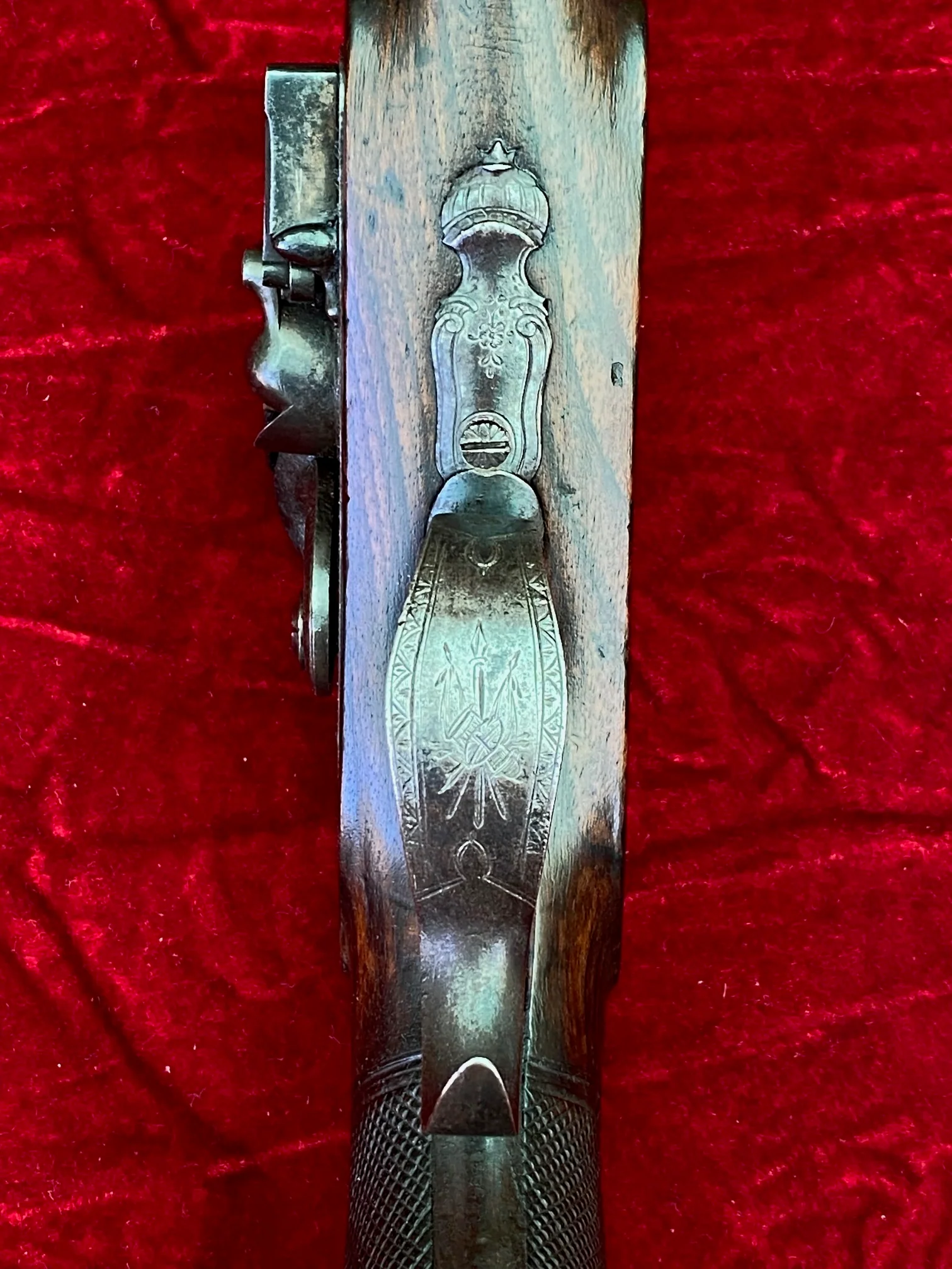 A Good Irish Flintlock Dueling Pistol by McDermott, Dublin - Image 7