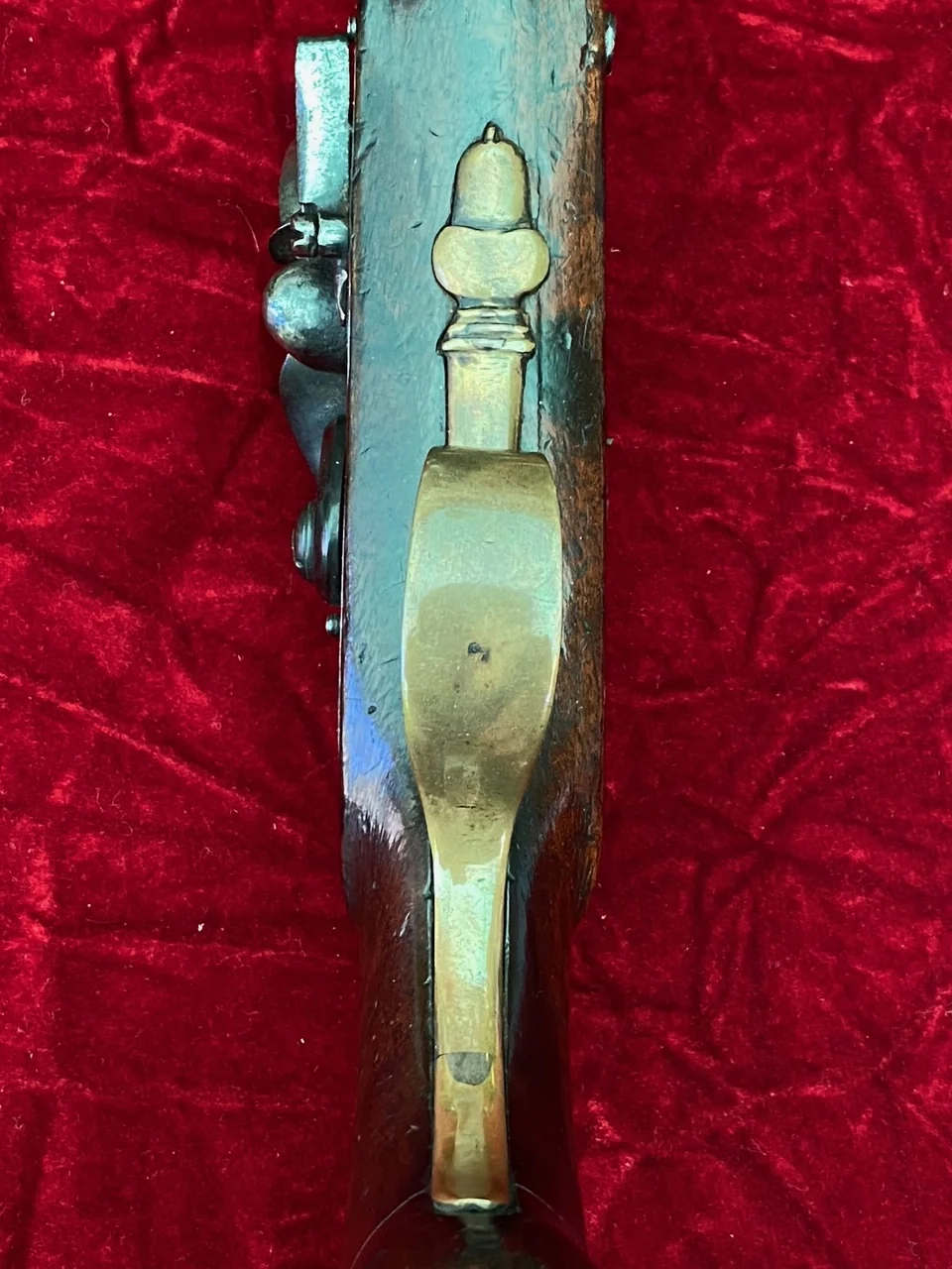 A Very Interesting War of 1812 Period British/American Secondary Martial Brass Barrel Flintlock Pistol by J & G JONES - Image 7