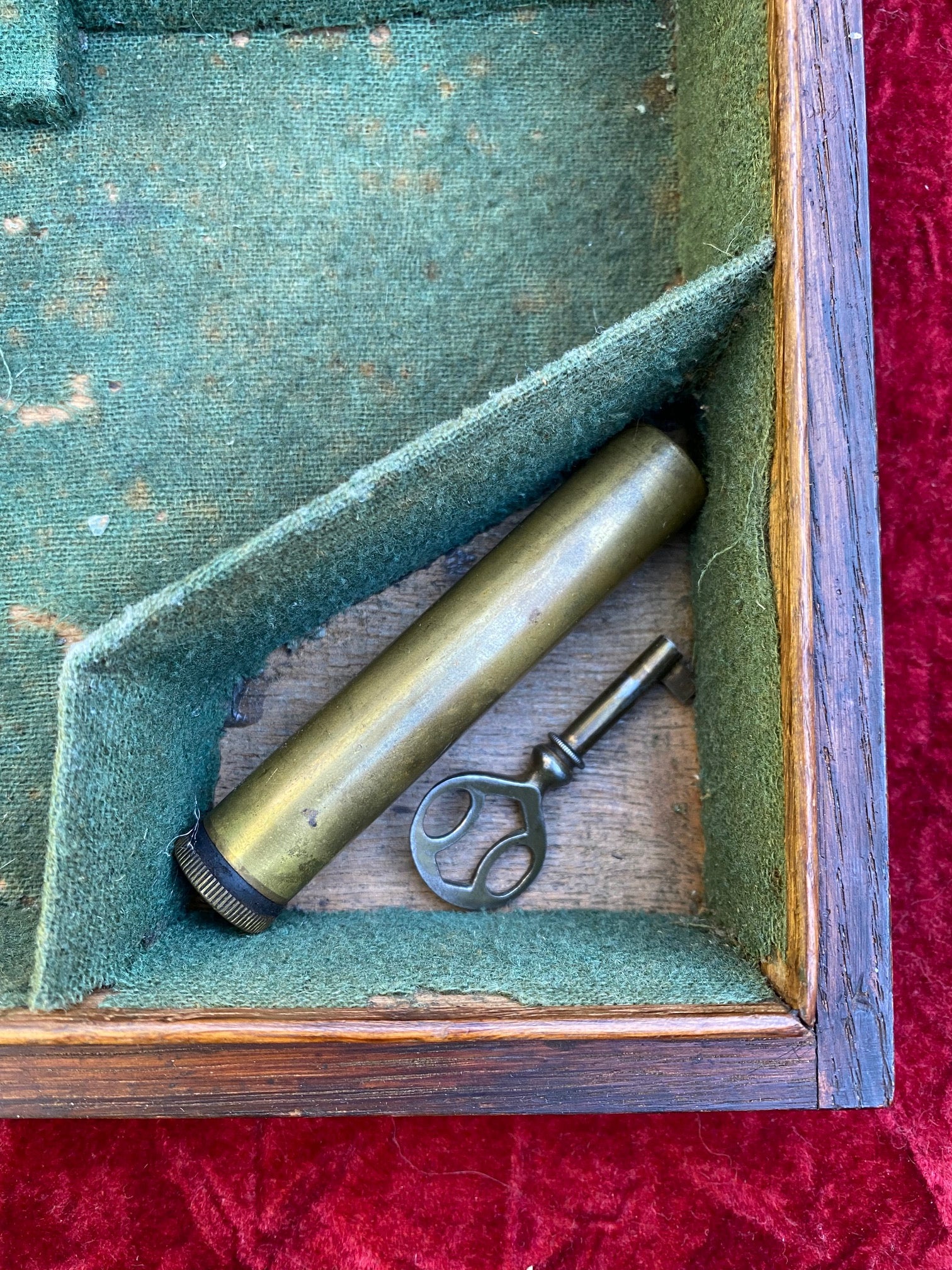 An Exceptional and Beautiful Historically Important Cased Pair of English Silver Mounted Brass Barrel & Lock Flintlock Officers/Dueling Pistols by MORTIMER, LONDON - Image 12