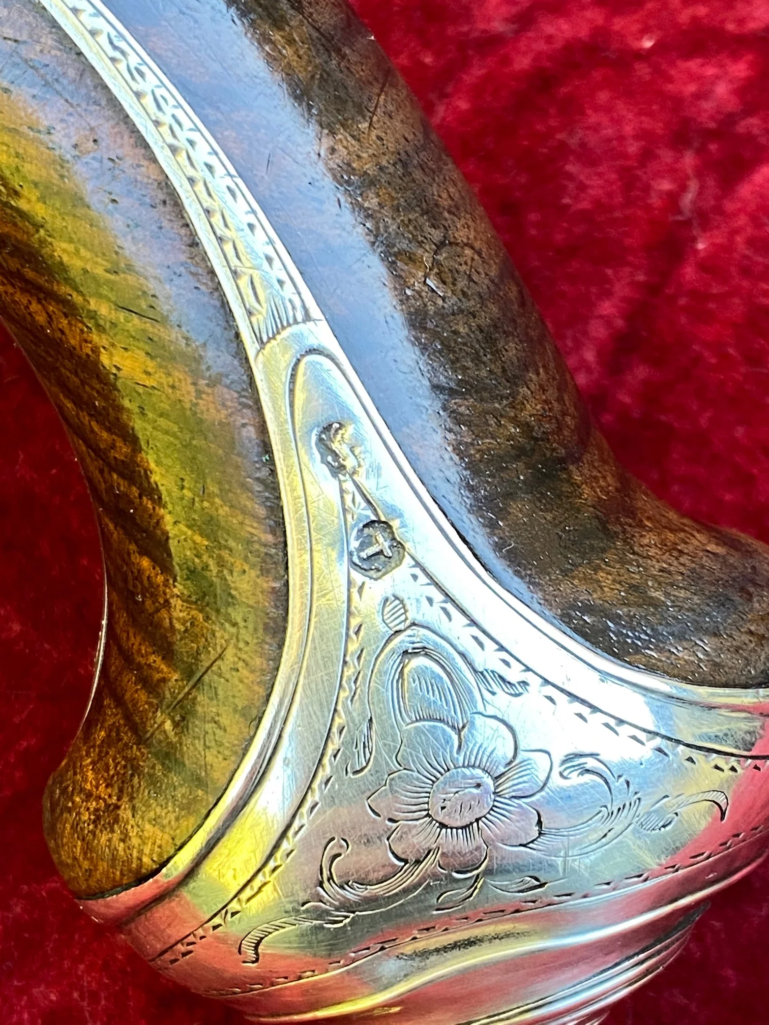 An Exceptional and Beautiful Historically Important Cased Pair of English Silver Mounted Brass Barrel & Lock Flintlock Officers/Dueling Pistols by MORTIMER, LONDON - Image 24