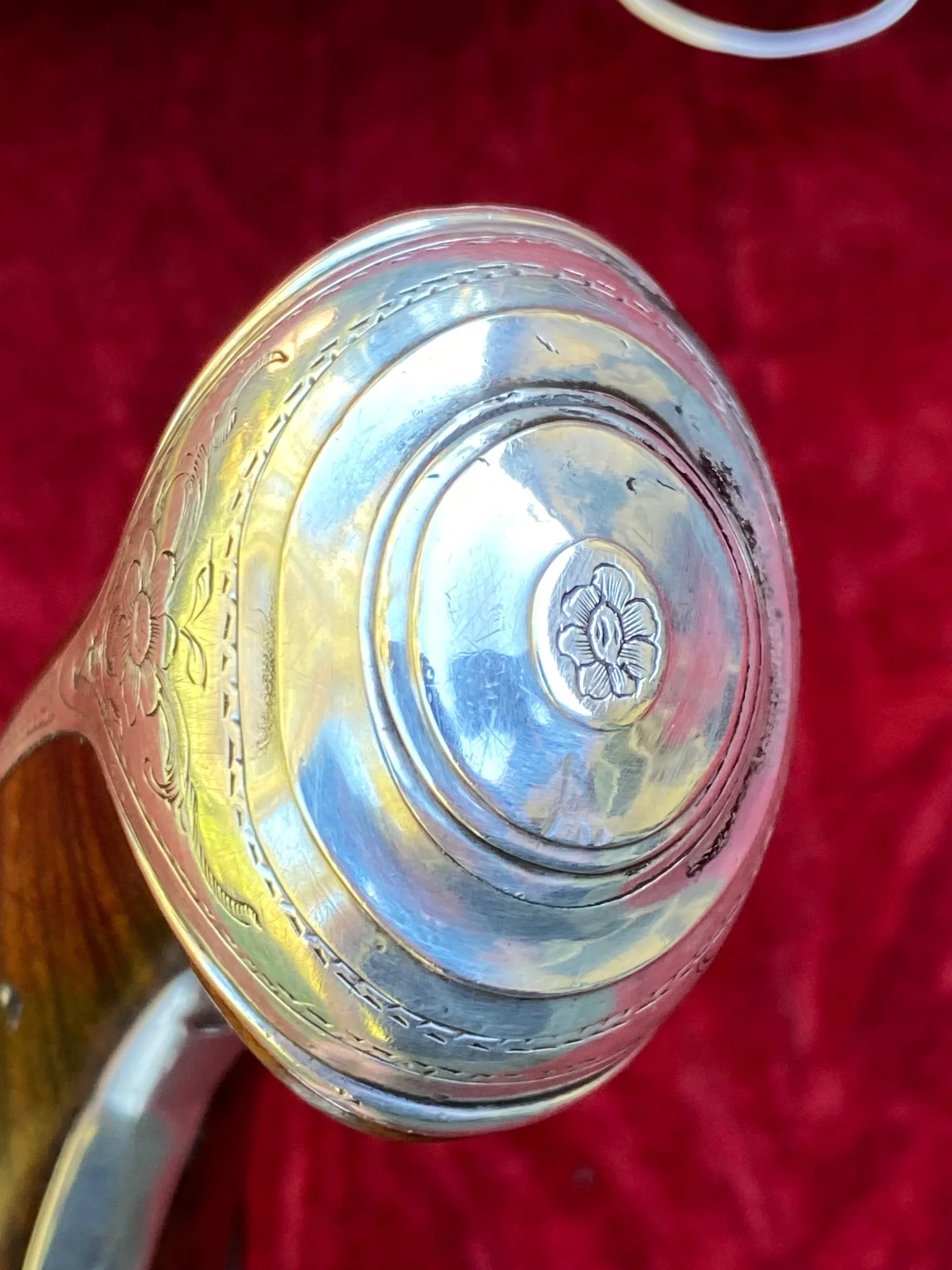 An Exceptional and Beautiful Historically Important Cased Pair of English Silver Mounted Brass Barrel & Lock Flintlock Officers/Dueling Pistols by MORTIMER, LONDON - Image 26