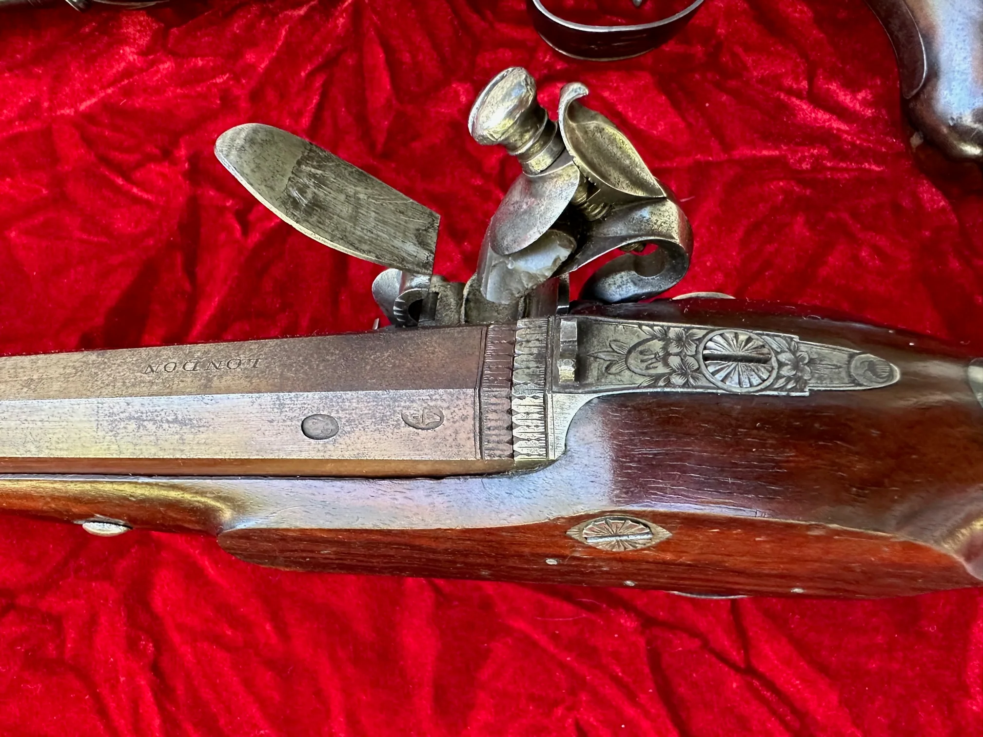 A Fantastic and Beautiful Cased Pair of English Flintlock Dueling Pistols by GULLEY, LONDON - Image 17