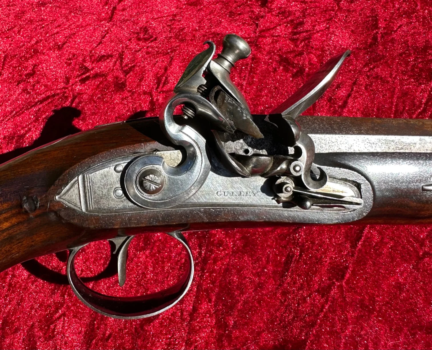 A Fantastic and Beautiful Cased Pair of English Flintlock Dueling Pistols by GULLEY, LONDON - Image 21