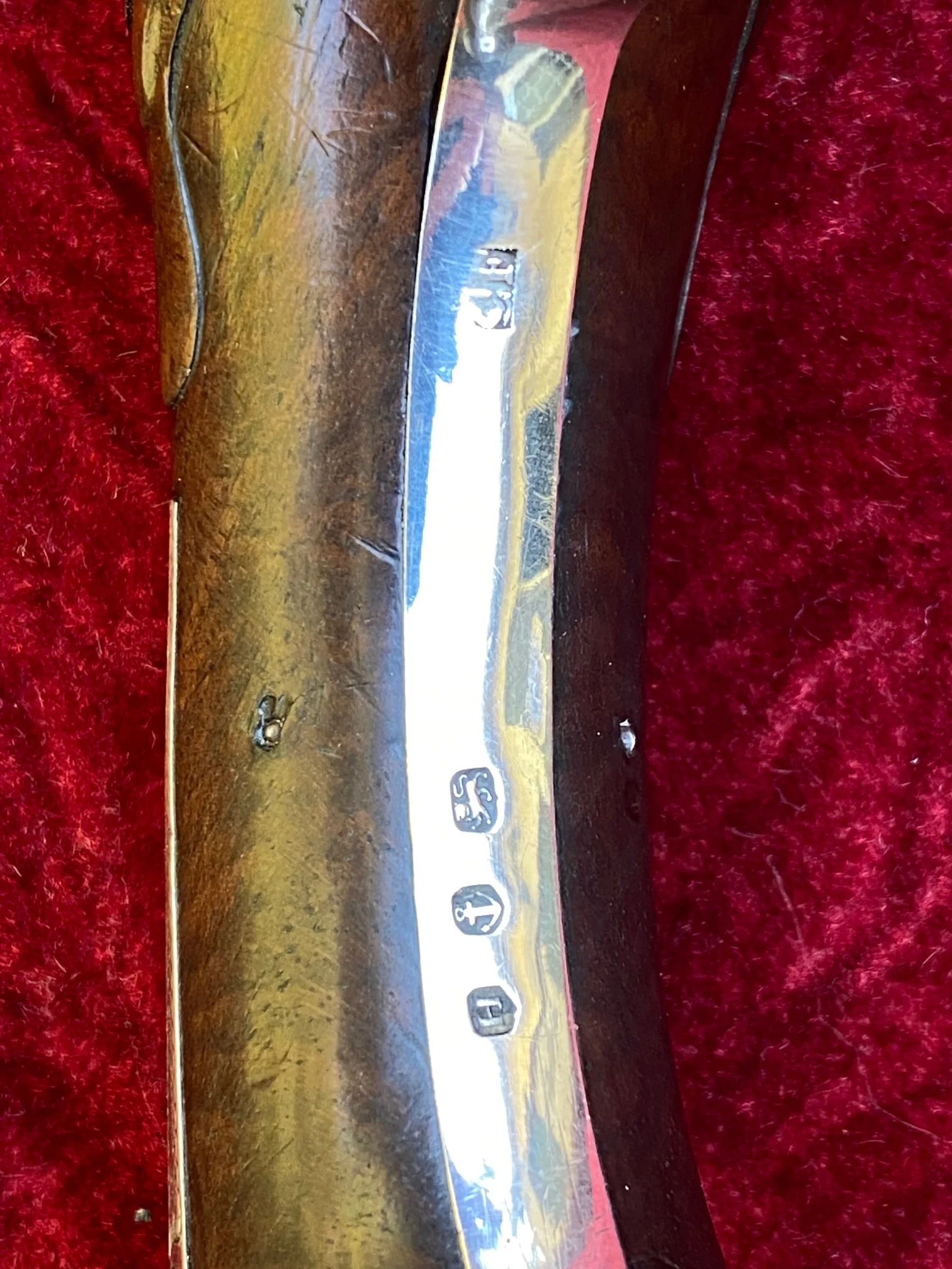 An Exceptional and Beautiful Historically Important Cased Pair of English Silver Mounted Brass Barrel & Lock Flintlock Officers/Dueling Pistols by MORTIMER, LONDON - Image 31