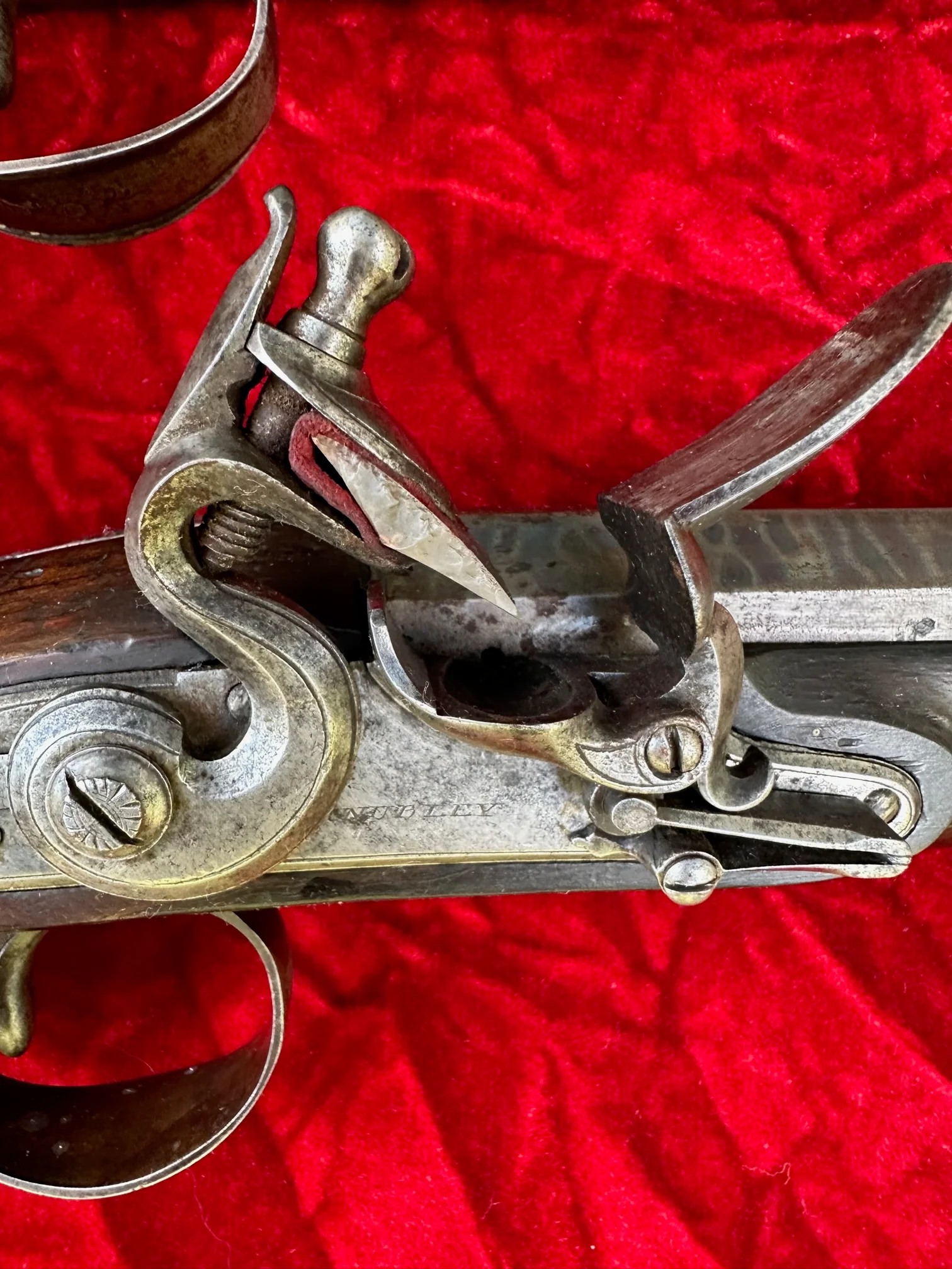 A Cased Pair of English Flintlock Dueling / Officer's Pistols by KNUBLEY, LONDON Featured on National Geographic Channel's TV SHOW LORDS OF WAR - Image 13