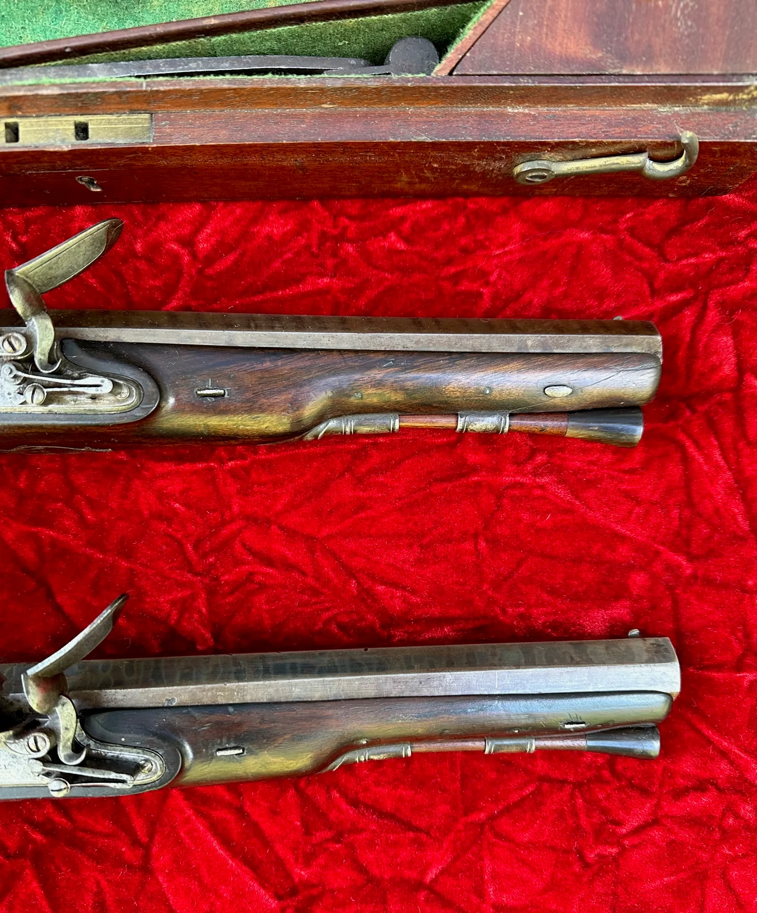A Cased Pair of English Flintlock Dueling / Officer's Pistols by KNUBLEY, LONDON Featured on National Geographic Channel's TV SHOW LORDS OF WAR - Image 16