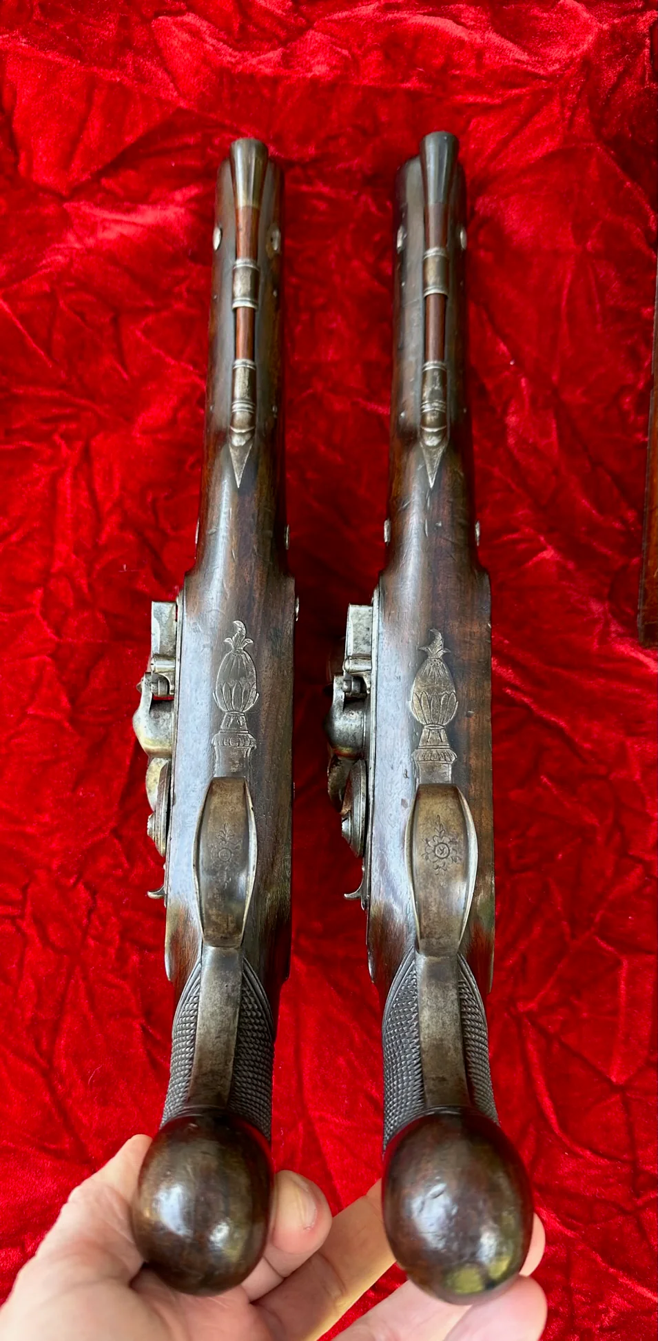 A Cased Pair of English Flintlock Dueling / Officer's Pistols by KNUBLEY, LONDON Featured on National Geographic Channel's TV SHOW LORDS OF WAR - Image 18