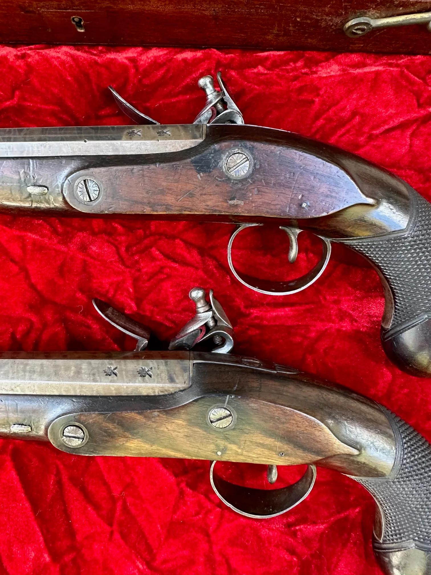 A Cased Pair of English Flintlock Dueling / Officer's Pistols by KNUBLEY, LONDON Featured on National Geographic Channel's TV SHOW LORDS OF WAR - Image 20