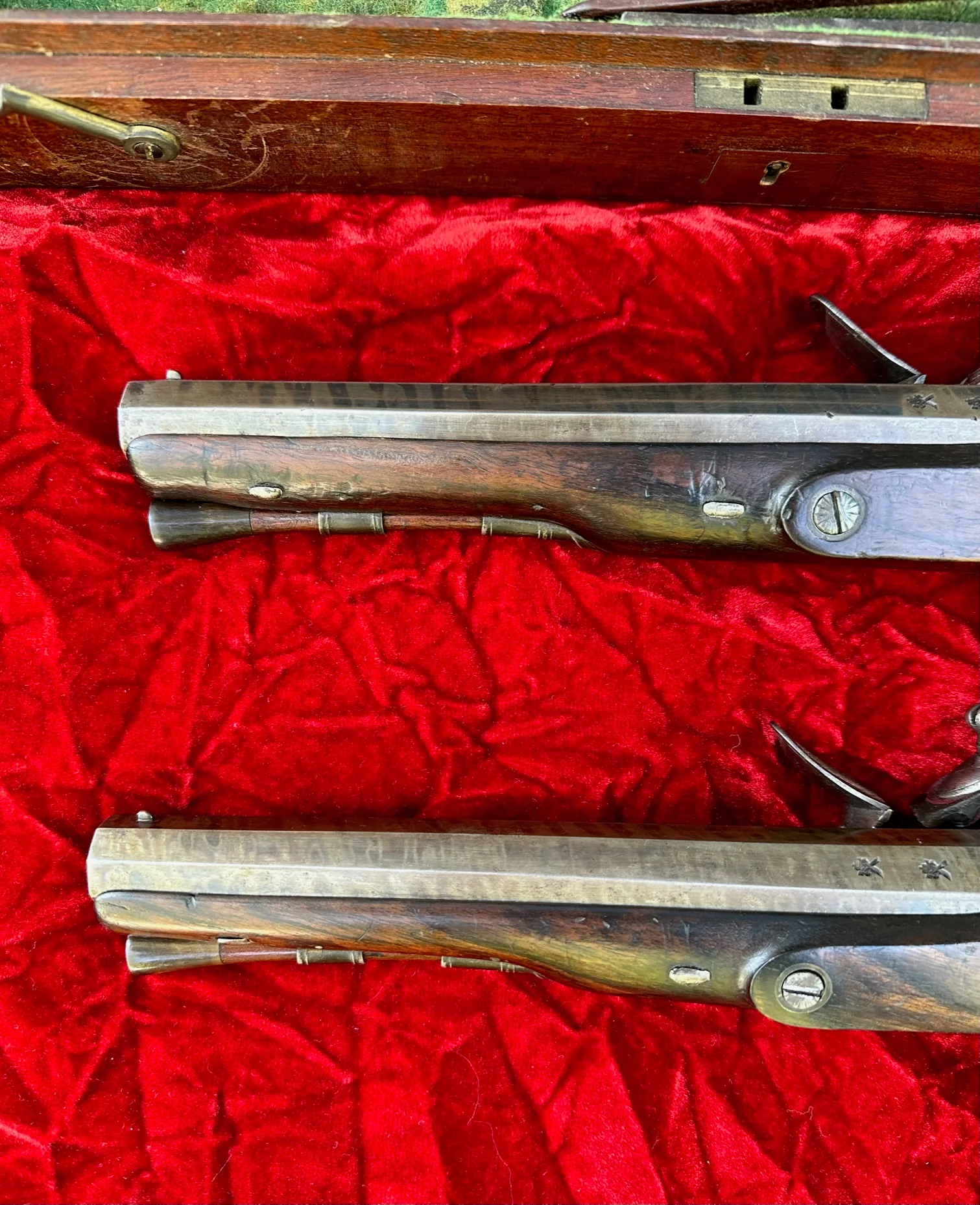 A Cased Pair of English Flintlock Dueling / Officer's Pistols by KNUBLEY, LONDON Featured on National Geographic Channel's TV SHOW LORDS OF WAR - Image 21