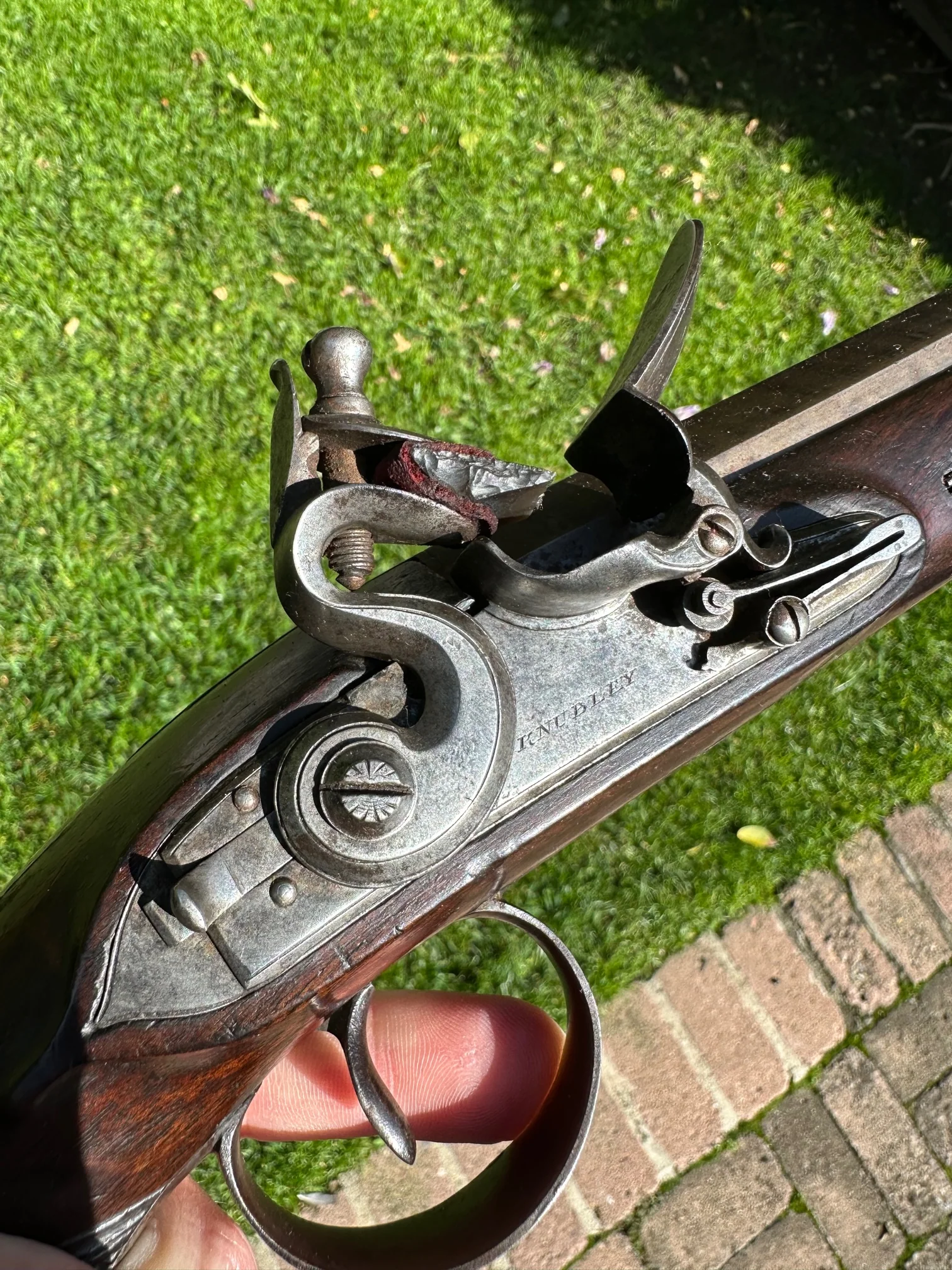 A Cased Pair of English Flintlock Dueling / Officer's Pistols by KNUBLEY, LONDON Featured on National Geographic Channel's TV SHOW LORDS OF WAR - Image 28