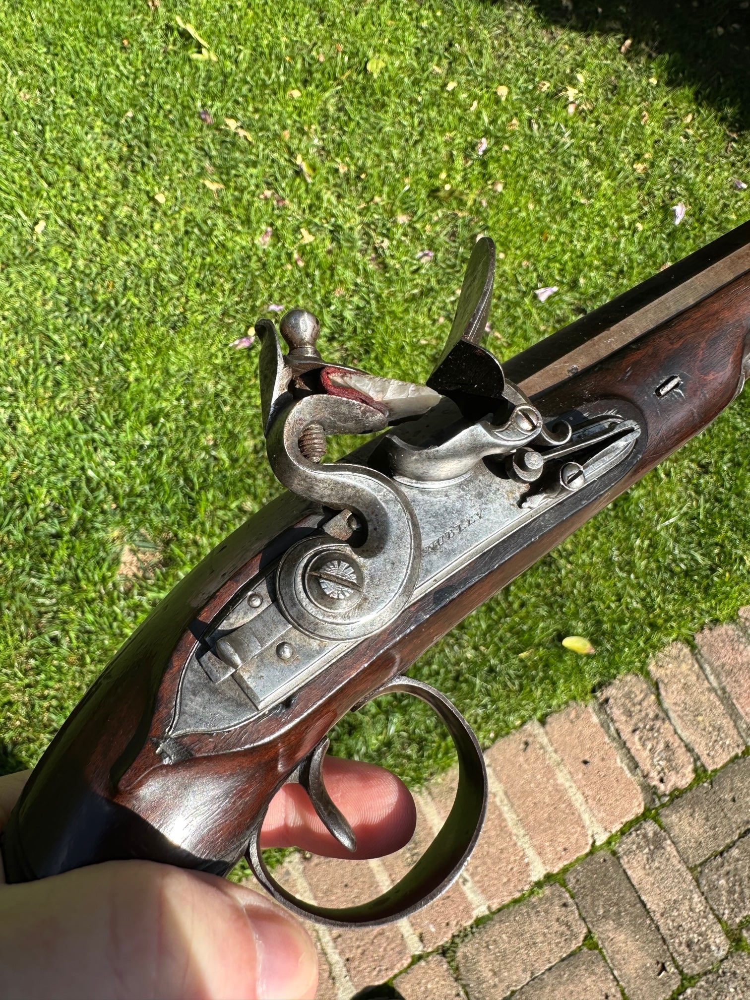 A Cased Pair of English Flintlock Dueling / Officer's Pistols by KNUBLEY, LONDON Featured on National Geographic Channel's TV SHOW LORDS OF WAR - Image 31