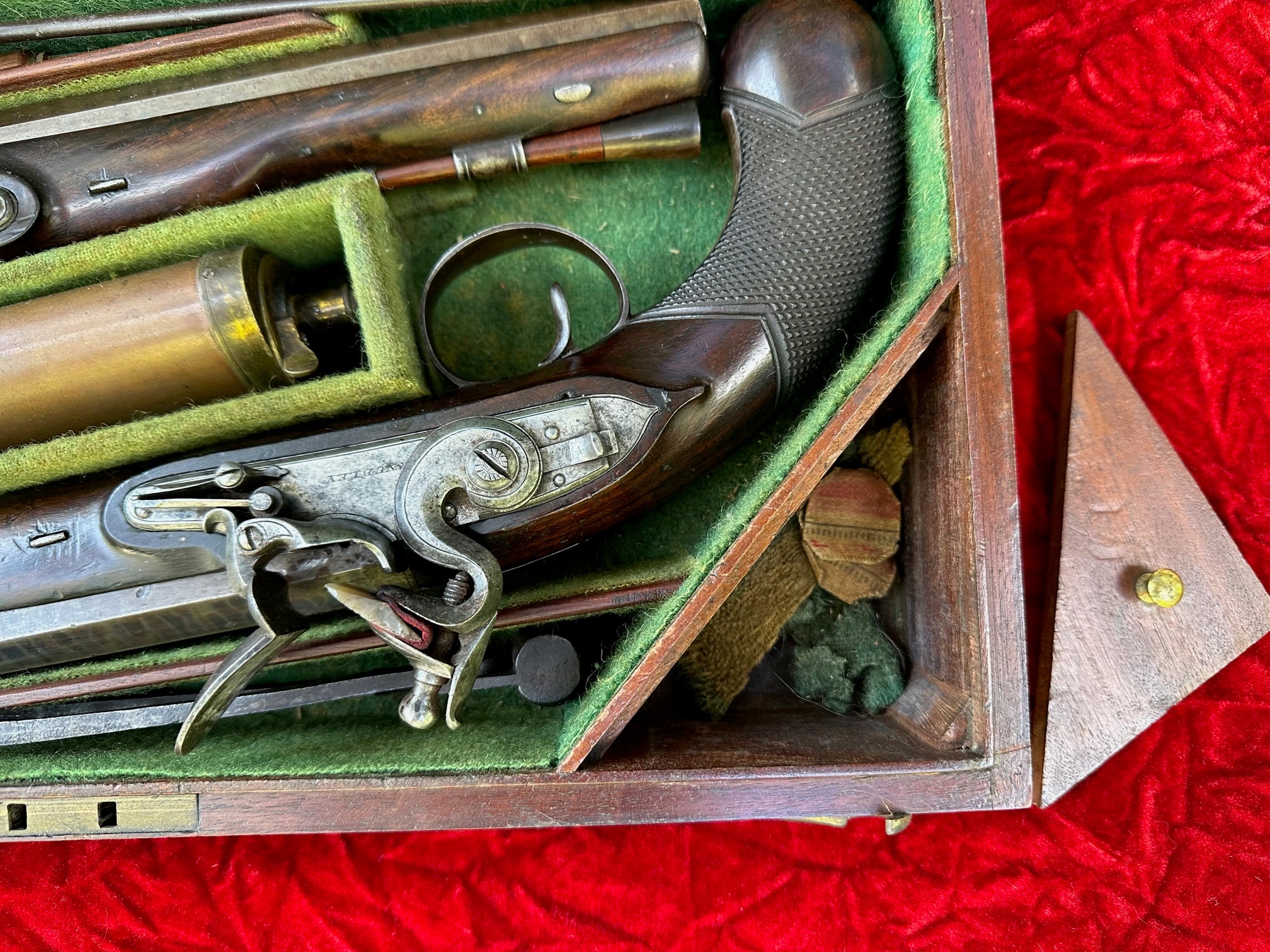 A Cased Pair of English Flintlock Dueling / Officer's Pistols by KNUBLEY, LONDON Featured on National Geographic Channel's TV SHOW LORDS OF WAR - Image 7