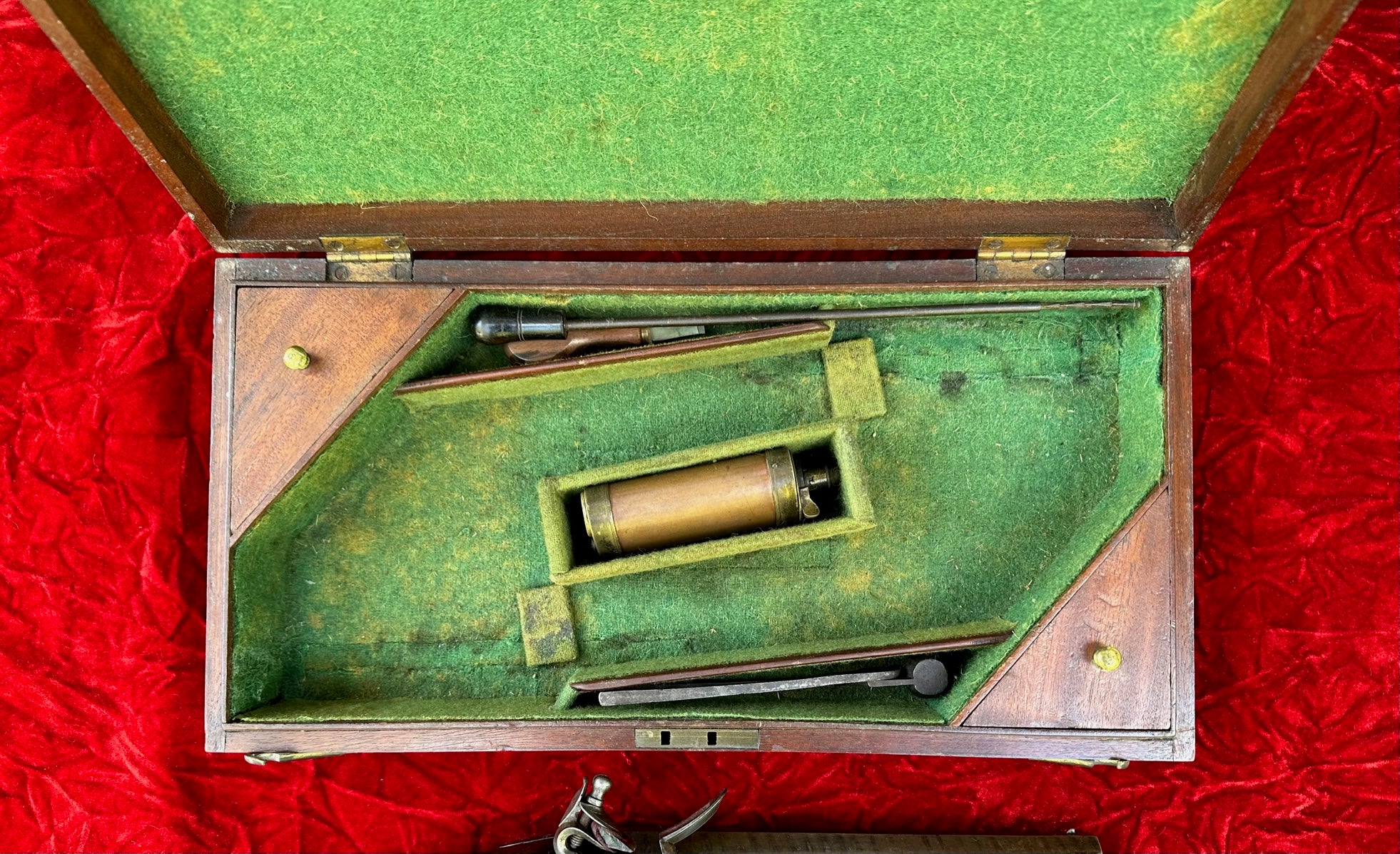 A Cased Pair of English Flintlock Dueling / Officer's Pistols by KNUBLEY, LONDON Featured on National Geographic Channel's TV SHOW LORDS OF WAR - Image 8