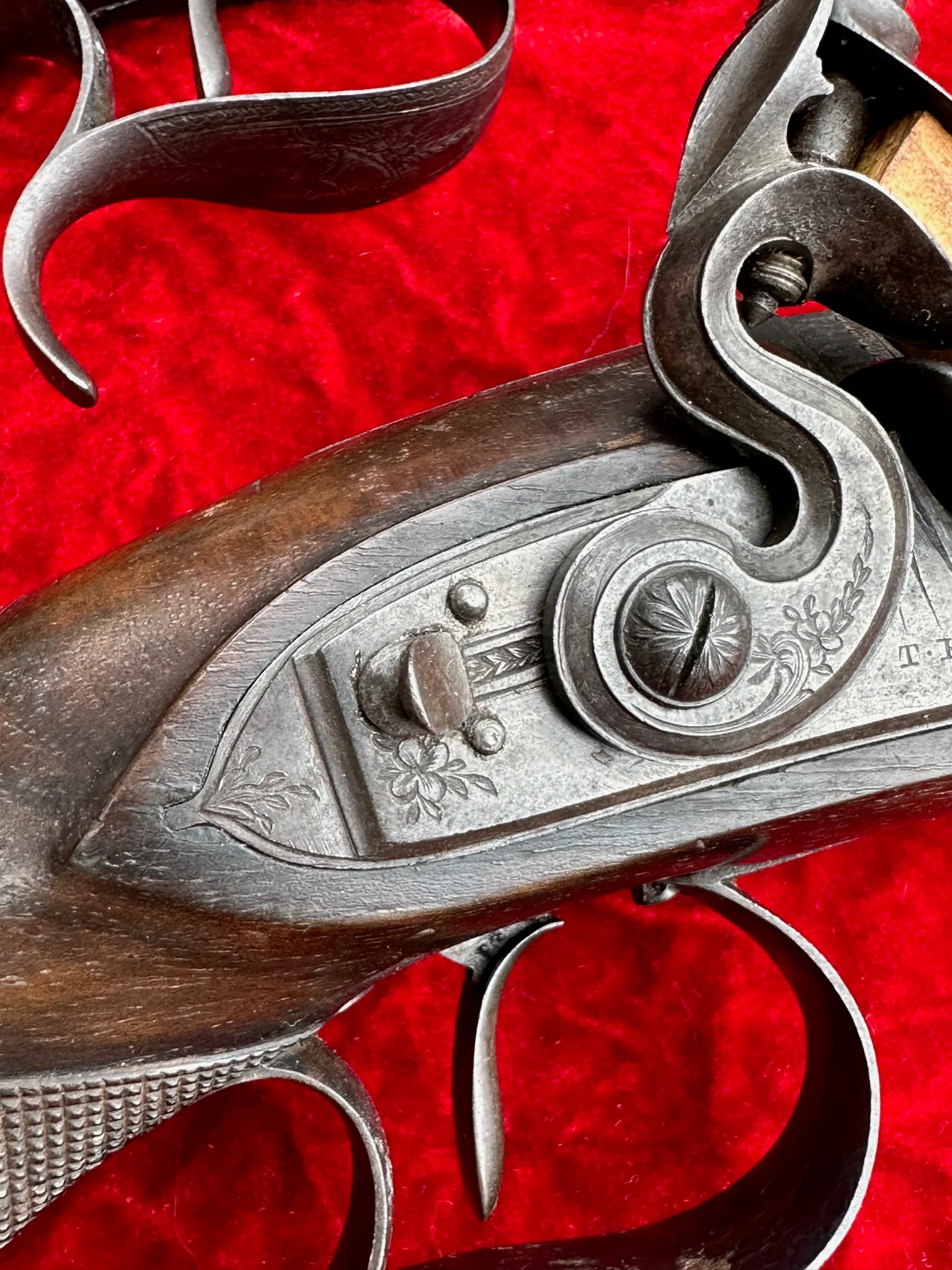 A Fantastic, Rare, and Beautiful Cased Pair of English Flintlock Dueling Pistols by T. KETLAND & Co., LONDON - Image 32