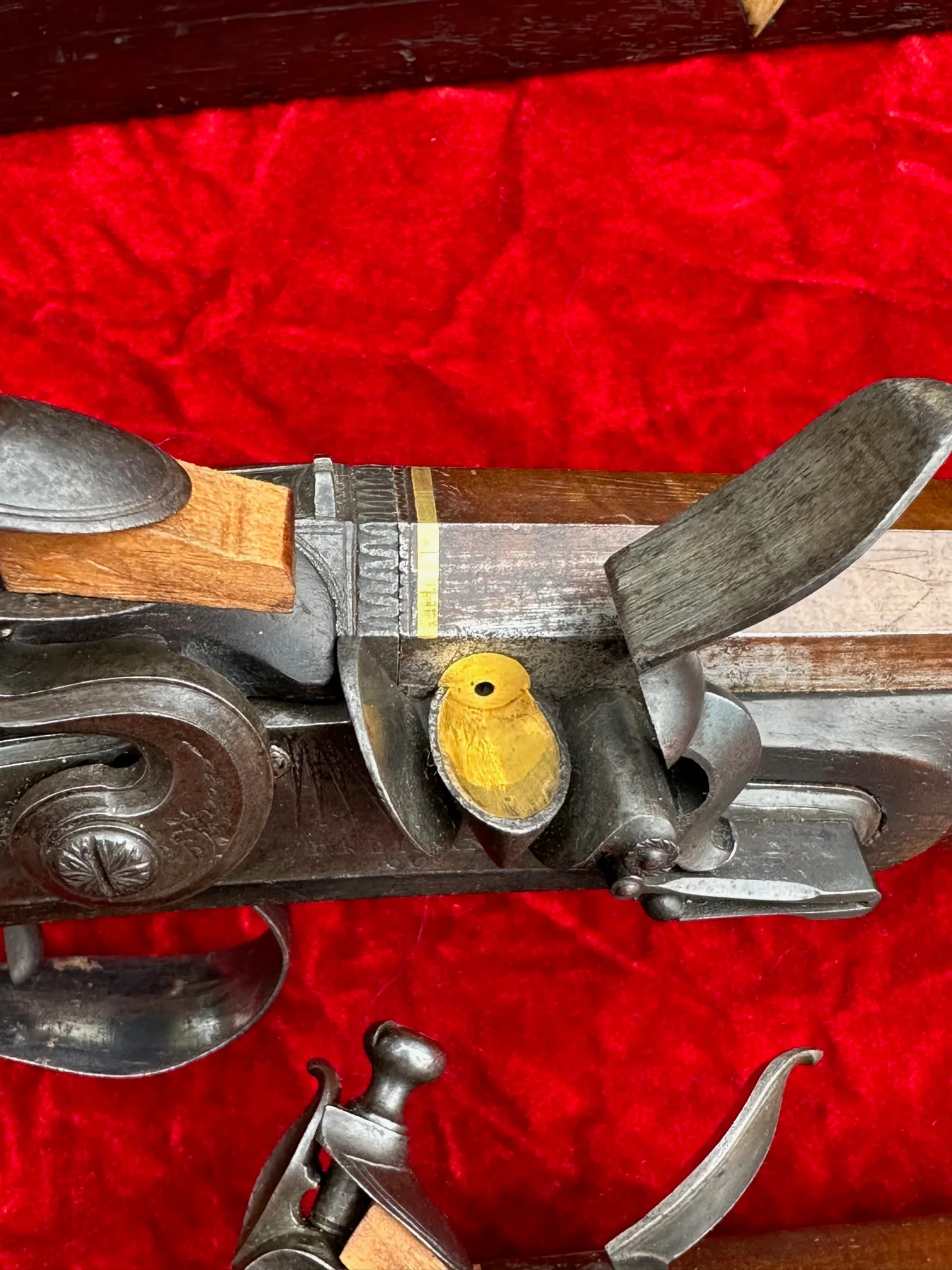 A Fantastic, Rare, and Beautiful Cased Pair of English Flintlock Dueling Pistols by T. KETLAND & Co., LONDON - Image 38