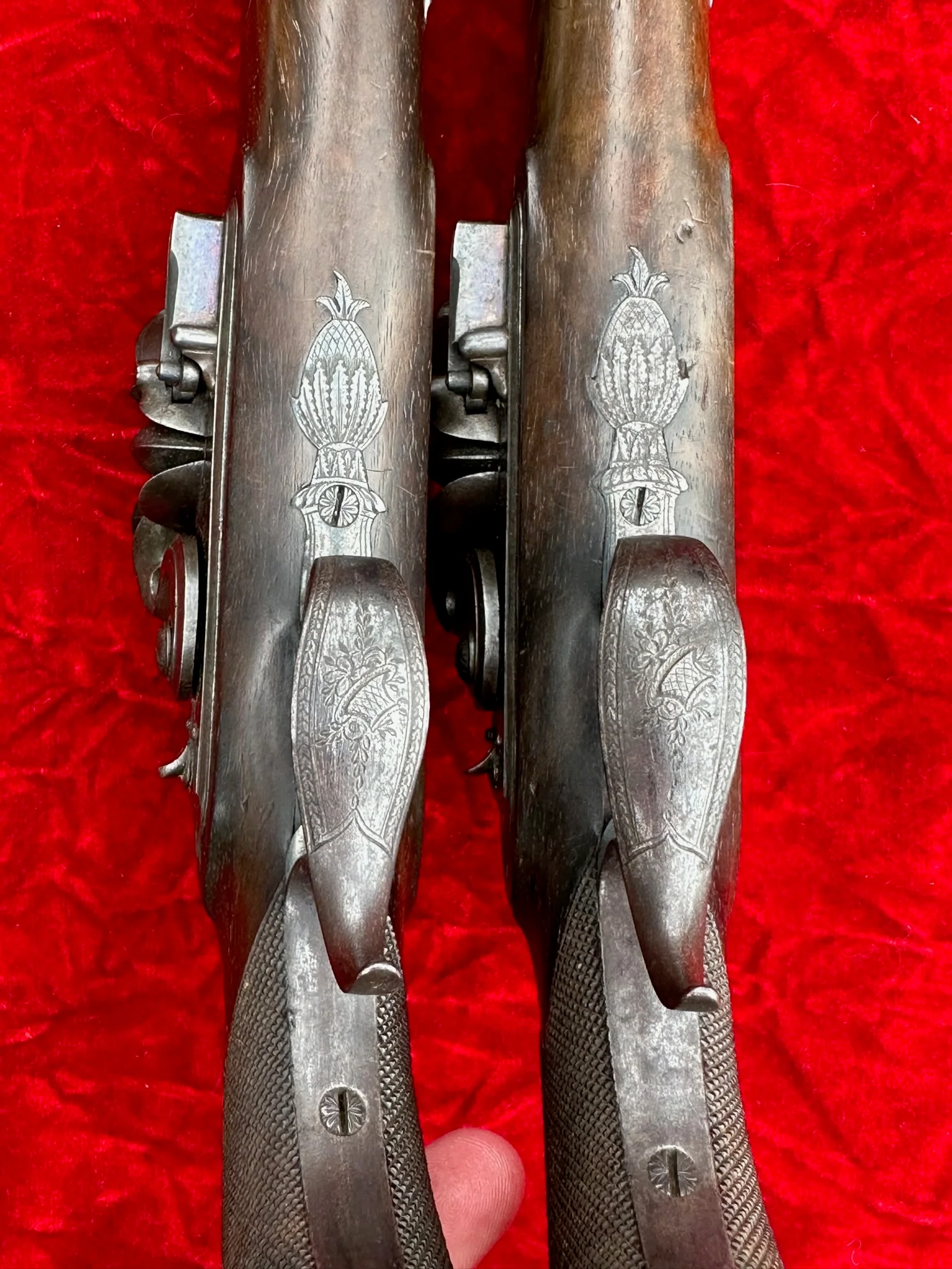 A Fantastic, Rare, and Beautiful Cased Pair of English Flintlock Dueling Pistols by T. KETLAND & Co., LONDON - Image 41