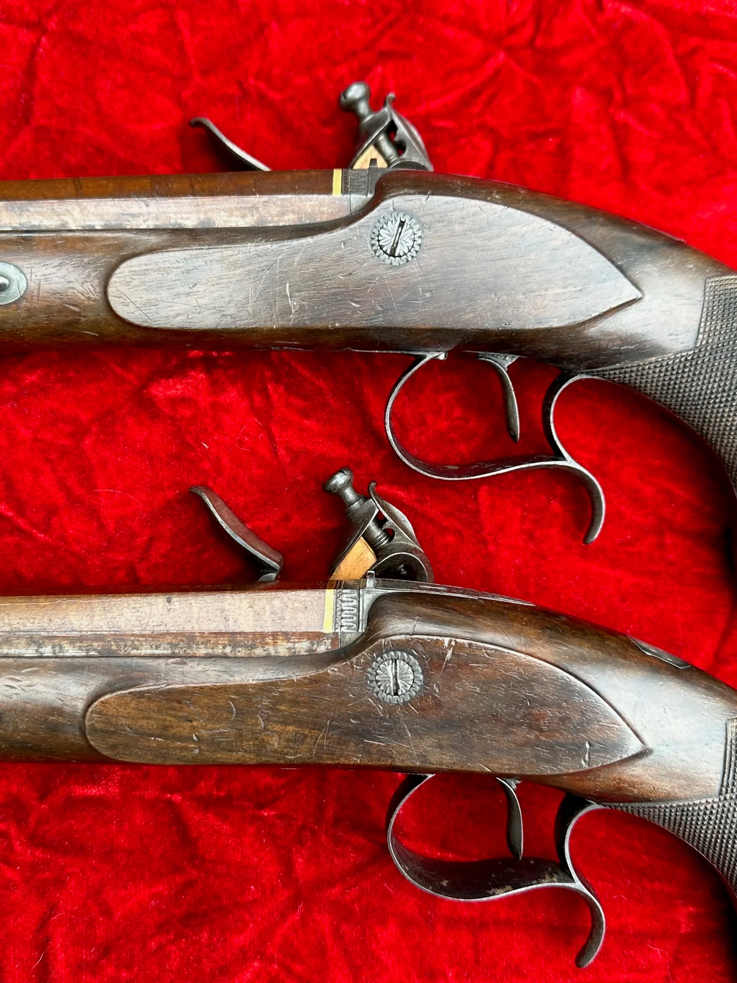 A Fantastic, Rare, and Beautiful Cased Pair of English Flintlock Dueling Pistols by T. KETLAND & Co., LONDON - Image 45