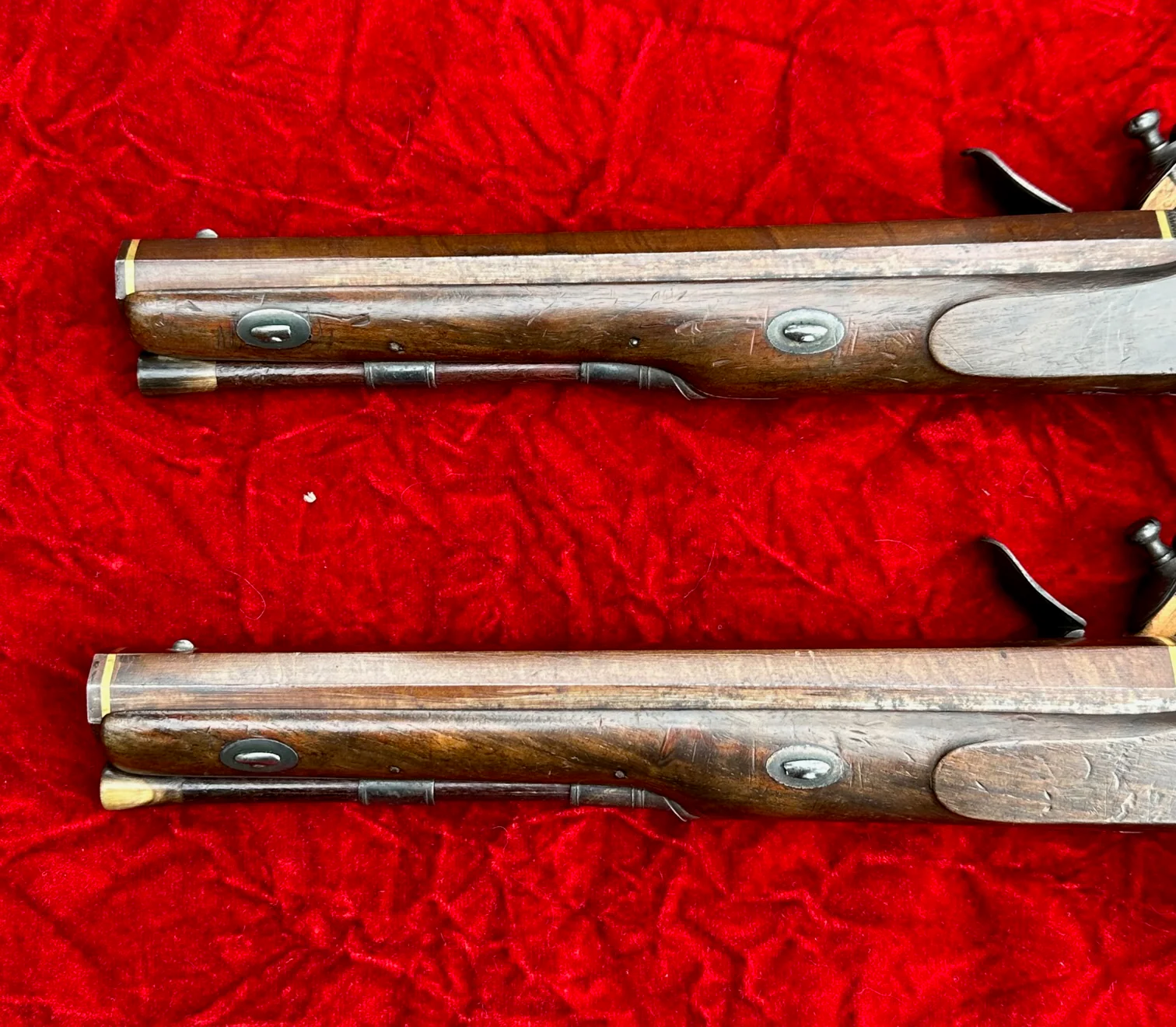 A Fantastic, Rare, and Beautiful Cased Pair of English Flintlock Dueling Pistols by T. KETLAND & Co., LONDON - Image 46