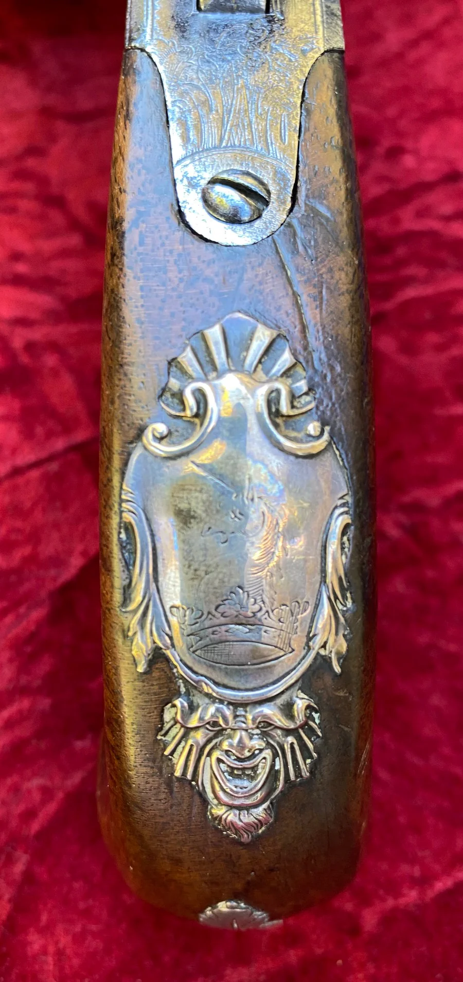 A Fantastic American Revolutionary War Period Cased Pair of English Silver Mounted Box-Lock Flintlock Cannon Barrel Pistols by GRIFFIN, LONDON - Image 27
