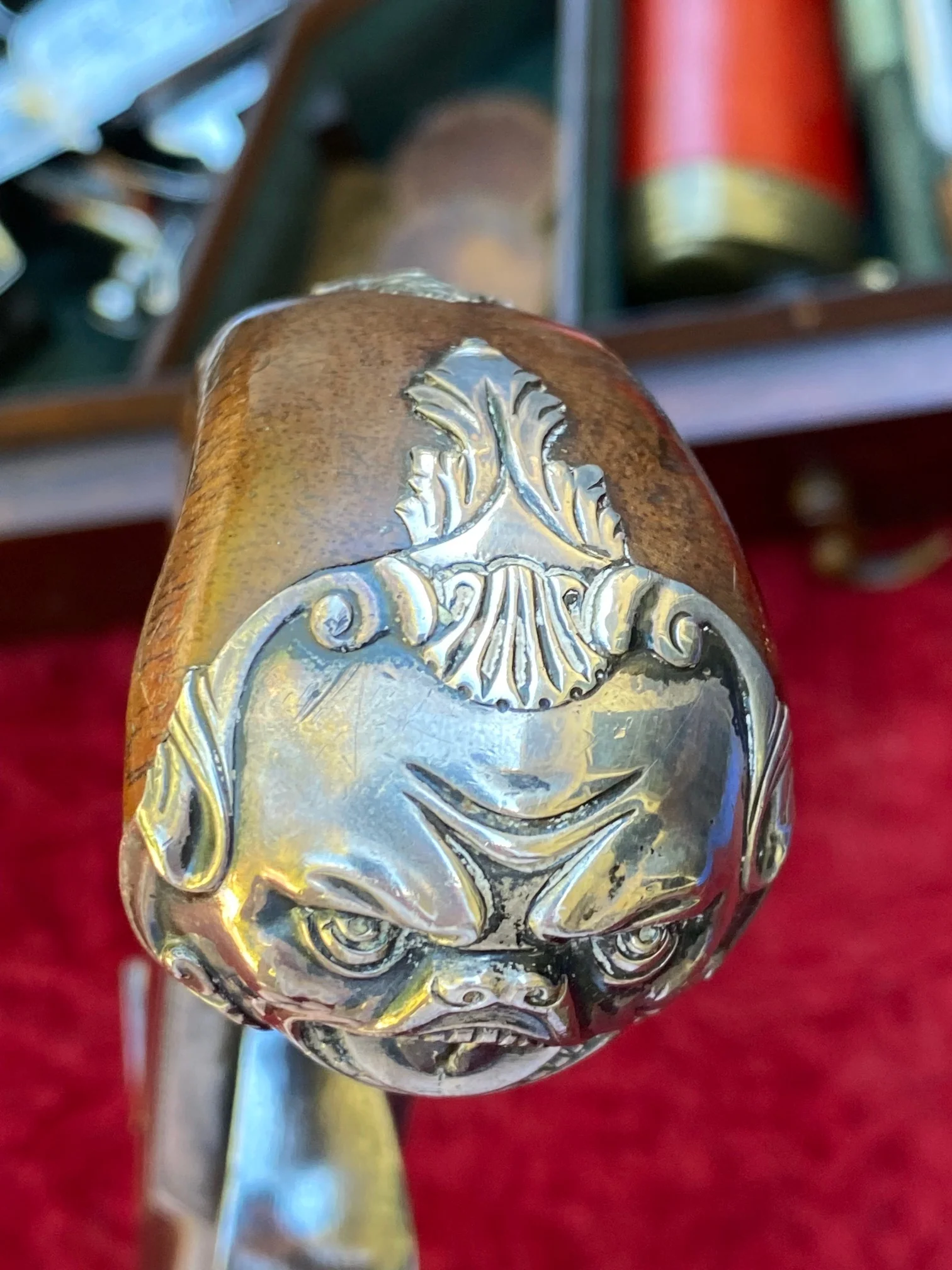 A Fantastic American Revolutionary War Period Cased Pair of English Silver Mounted Box-Lock Flintlock Cannon Barrel Pistols by GRIFFIN, LONDON - Image 37