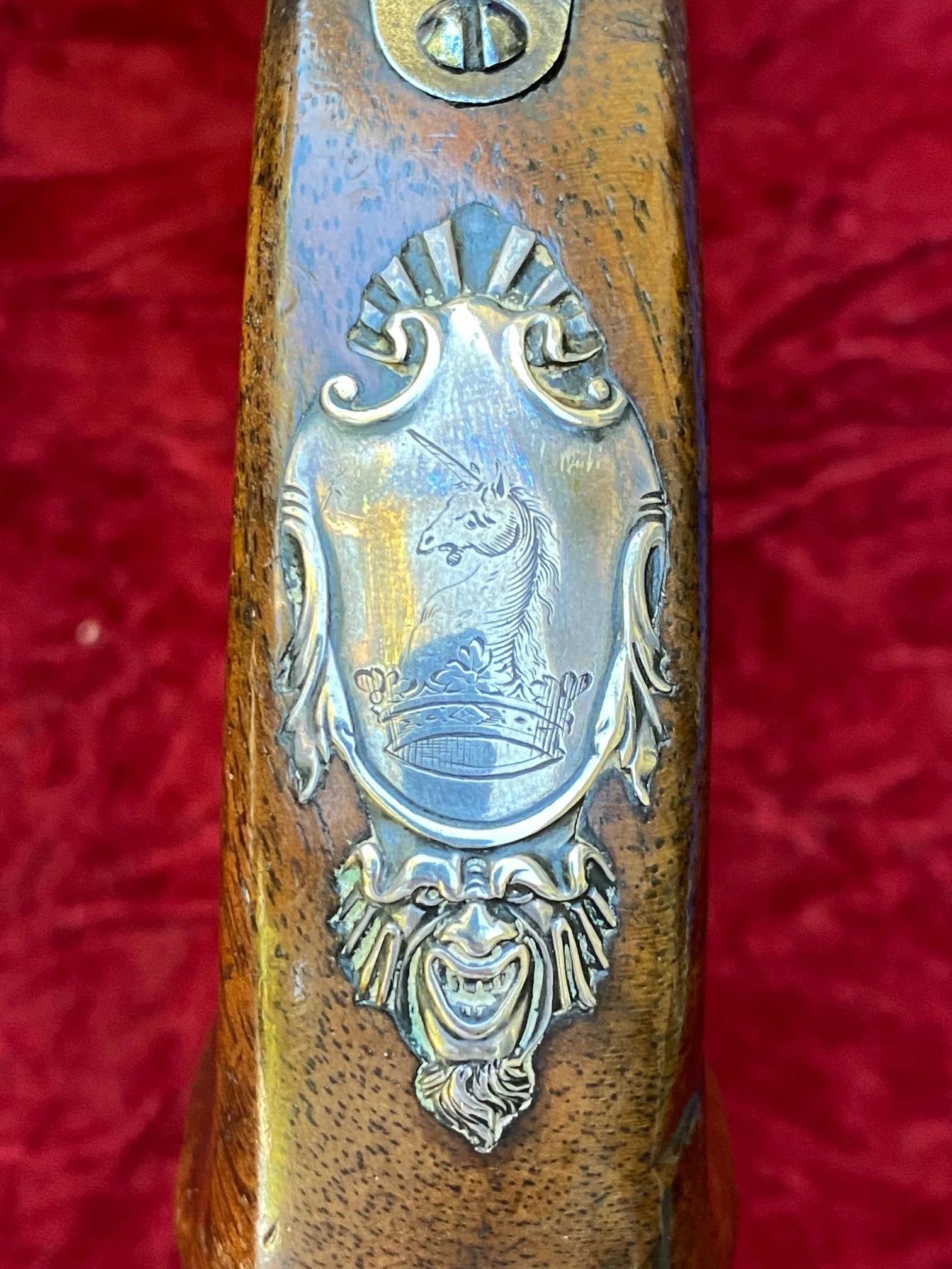 A Fantastic American Revolutionary War Period Cased Pair of English Silver Mounted Box-Lock Flintlock Cannon Barrel Pistols by GRIFFIN, LONDON - Image 39