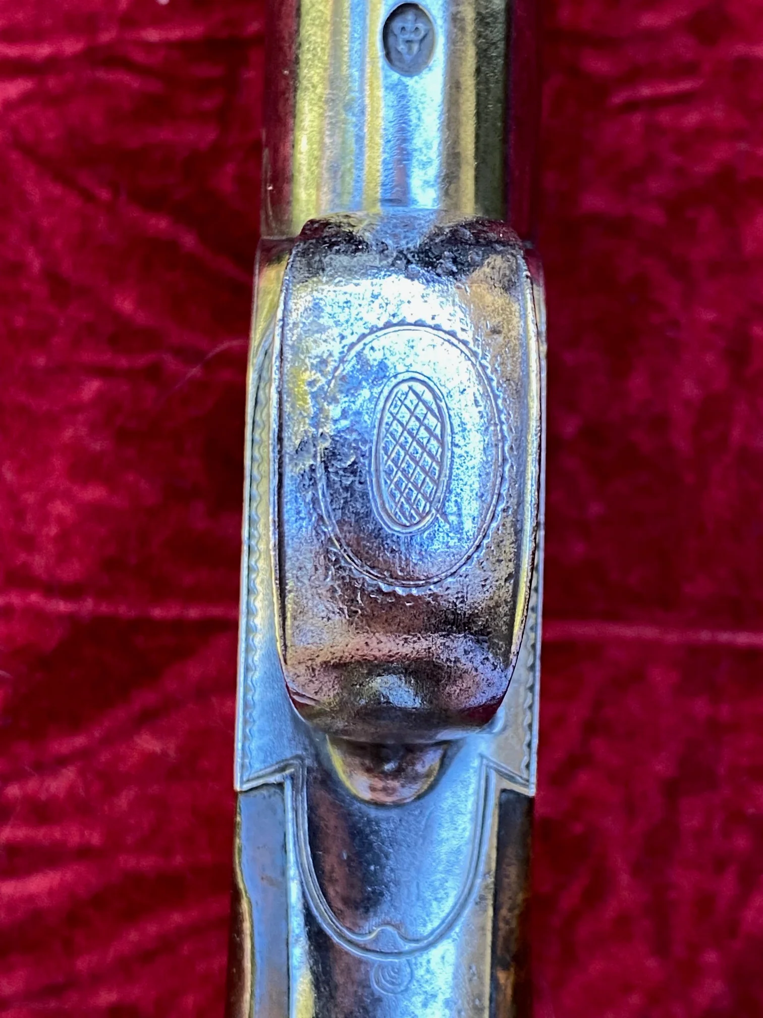 A Fantastic American Revolutionary War Period Cased Pair of English Silver Mounted Box-Lock Flintlock Cannon Barrel Pistols by GRIFFIN, LONDON - Image 42