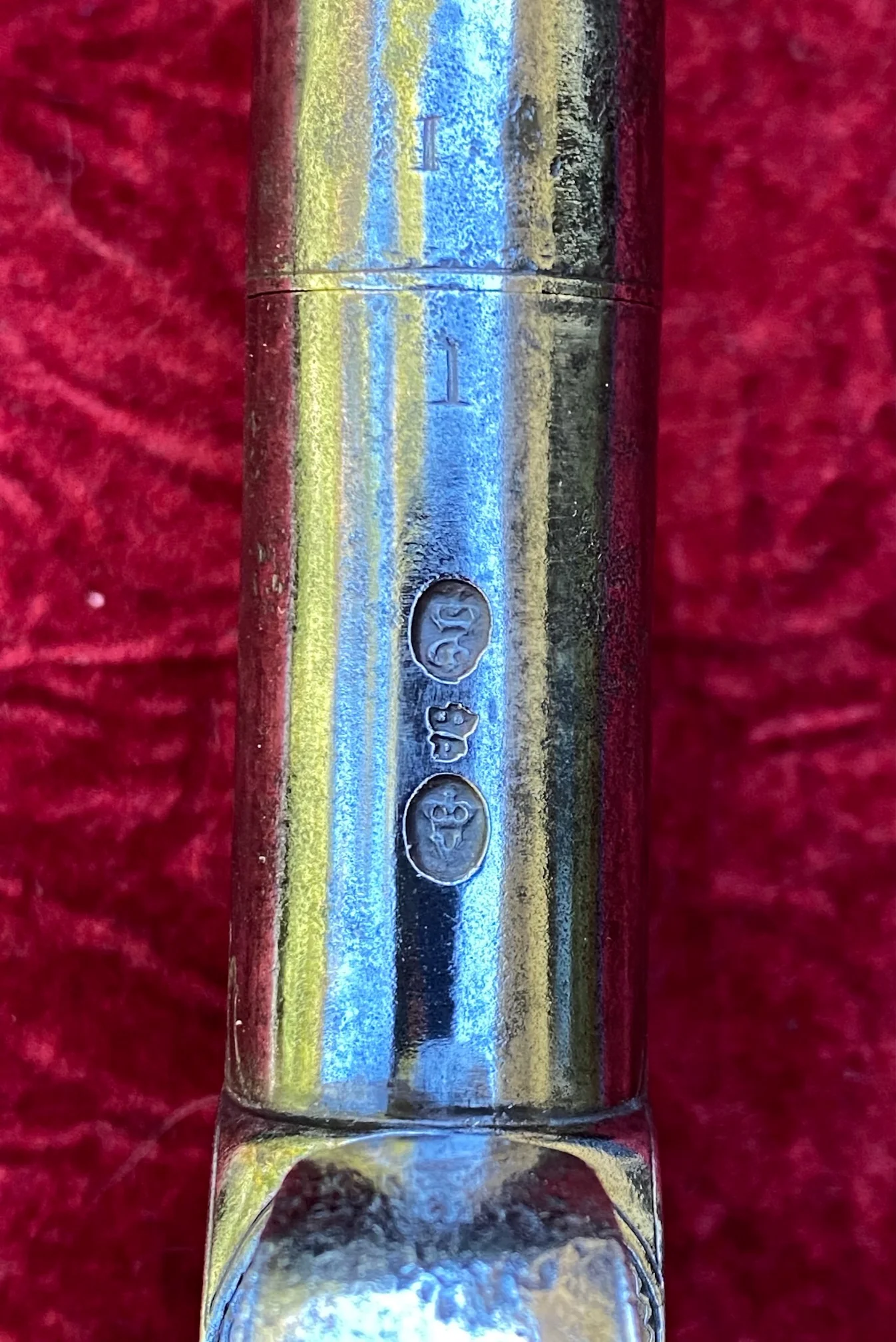 A Fantastic American Revolutionary War Period Cased Pair of English Silver Mounted Box-Lock Flintlock Cannon Barrel Pistols by GRIFFIN, LONDON - Image 43