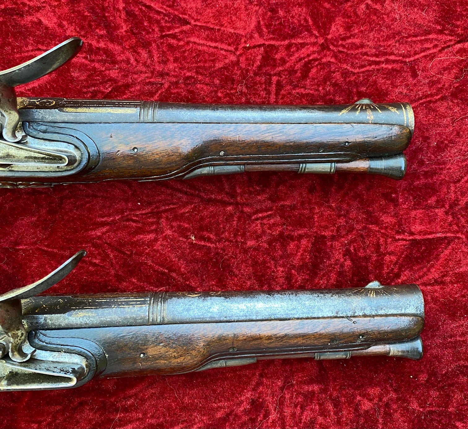 A Fantastic Revolutionary War Period Cased Pair of French Silver Mounted "Birds Head" Flintlock Pistols by PEYRET - DUMAREST - Image 10